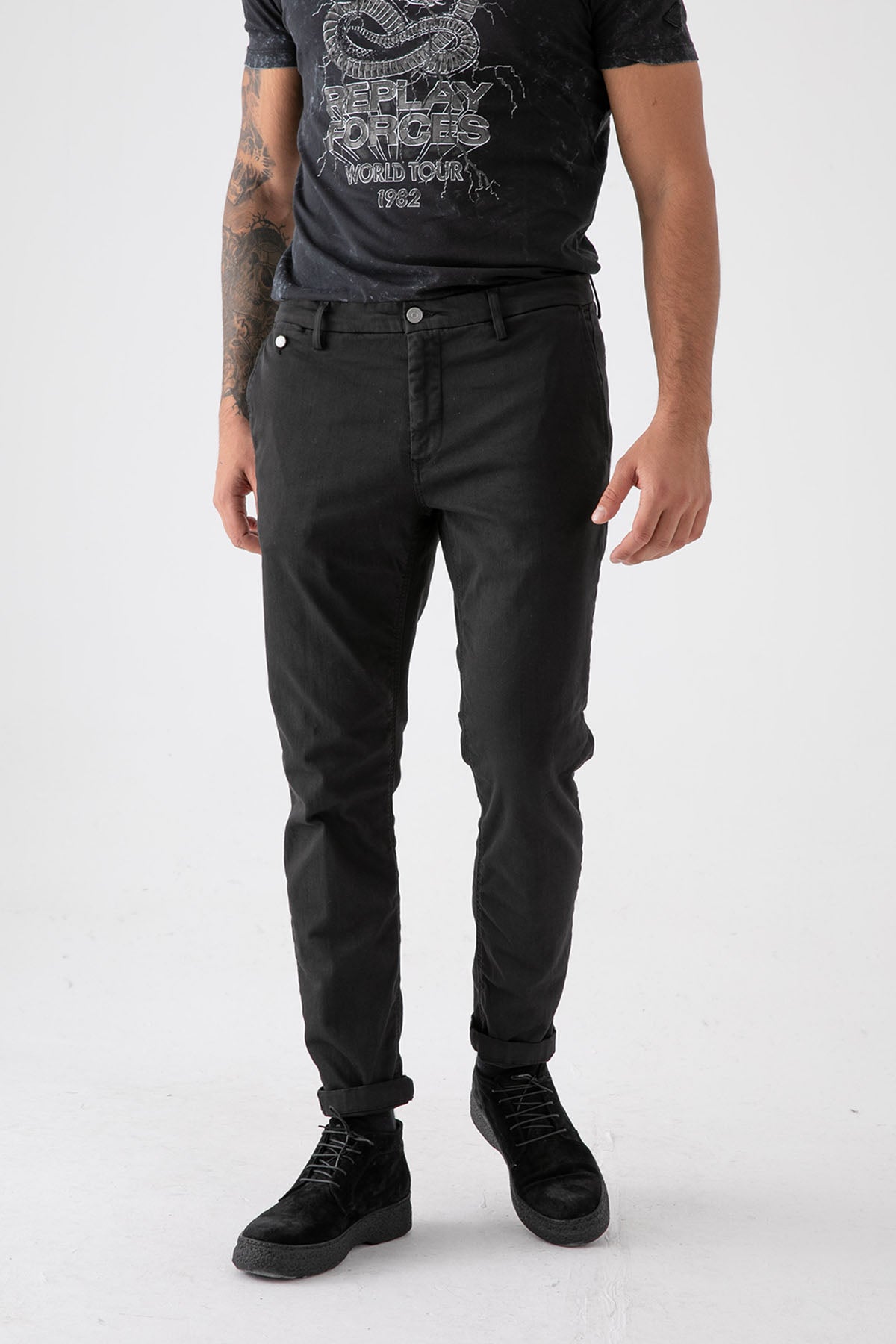 Replay Hyperflex Extra Light Benni Regular Fit Pantolon-Libas Trendy Fashion Store