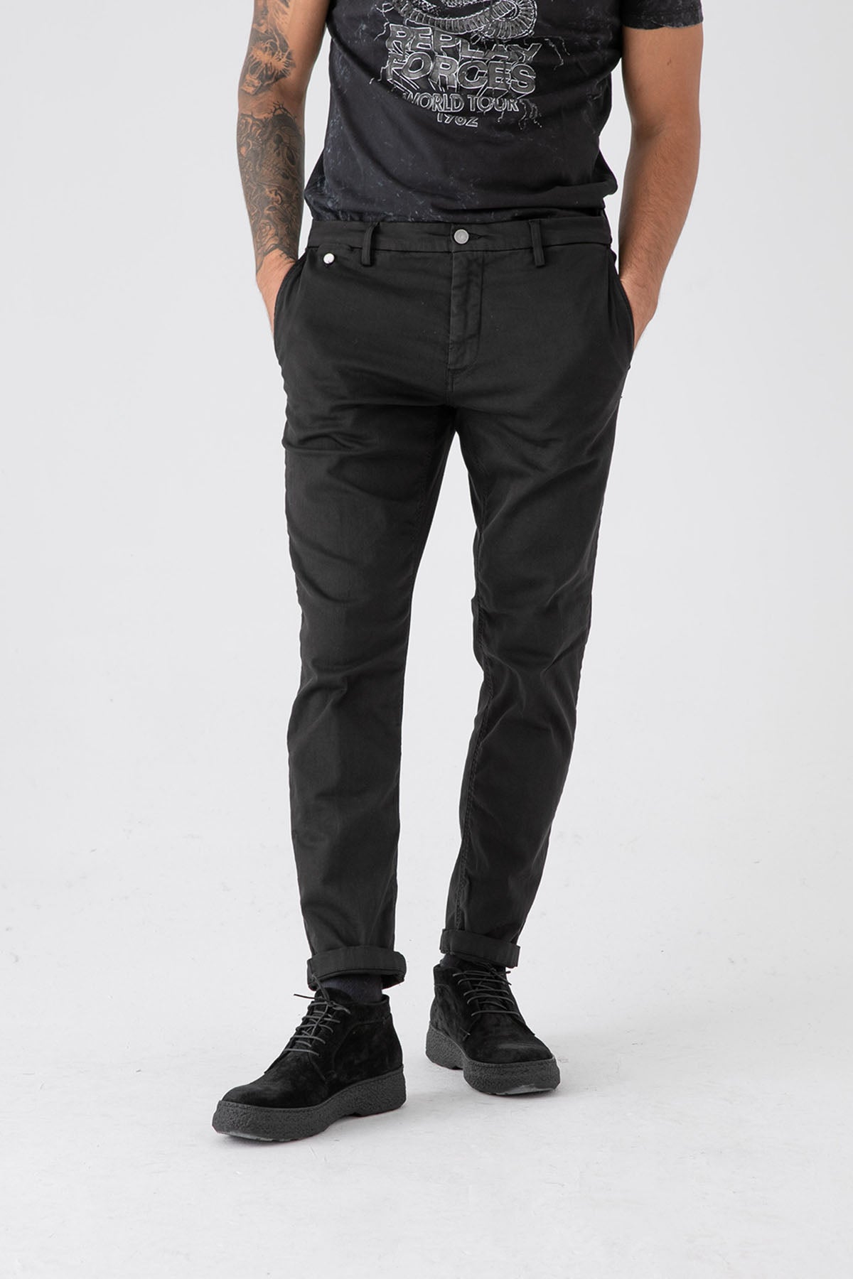 Replay Hyperflex Extra Light Benni Regular Fit Pantolon-Libas Trendy Fashion Store