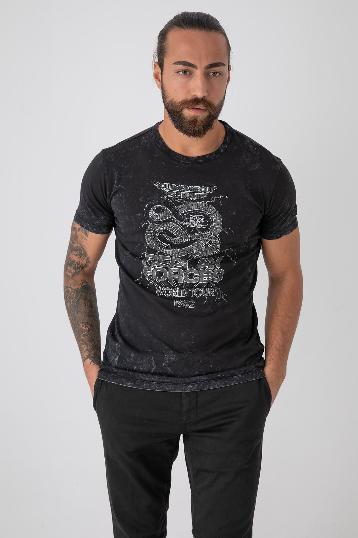 Replay Eskitme Efektli T-shirt-Libas Trendy Fashion Store