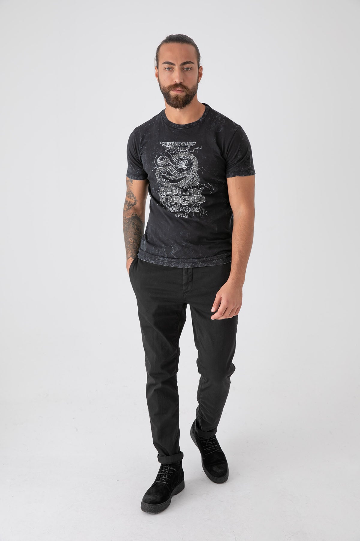 Replay Eskitme Efektli T-shirt-Libas Trendy Fashion Store