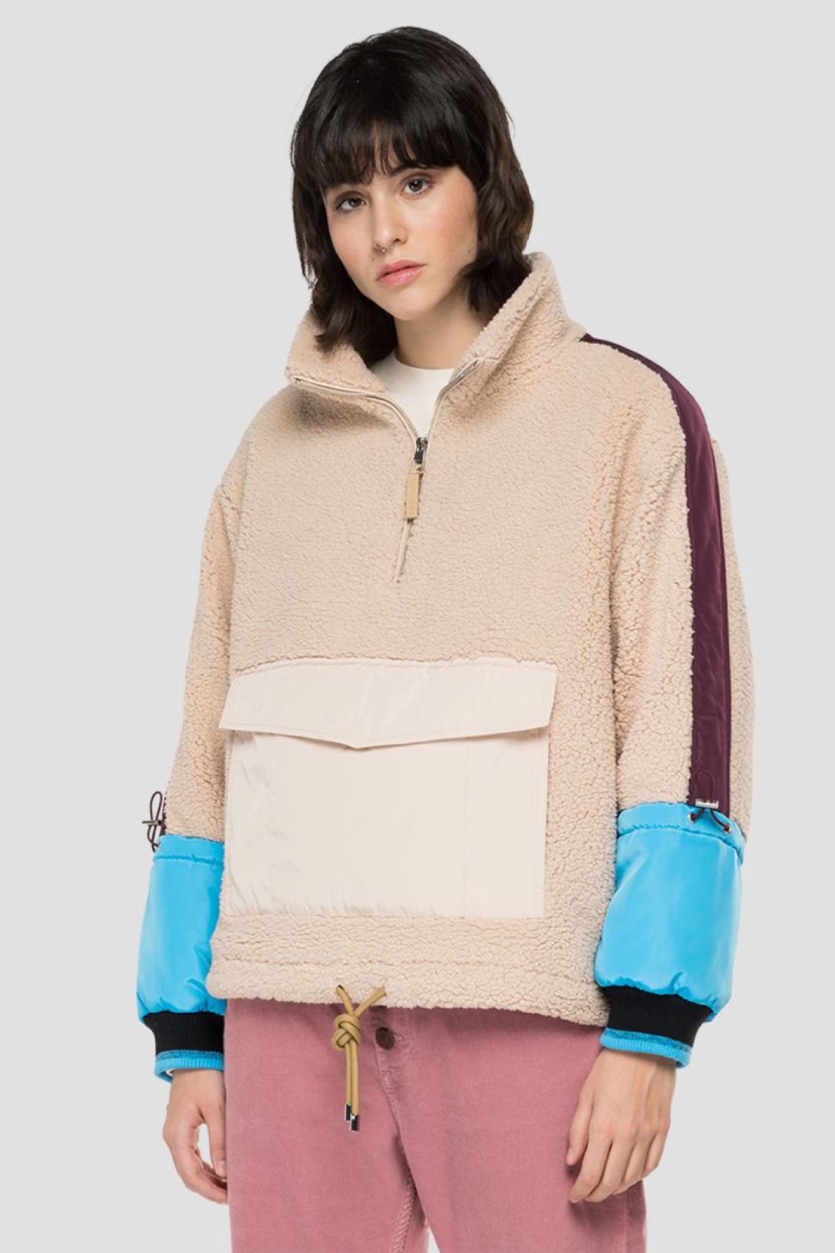 Replay Kanguru Cepli Polar Sweatshirt-Libas Trendy Fashion Store