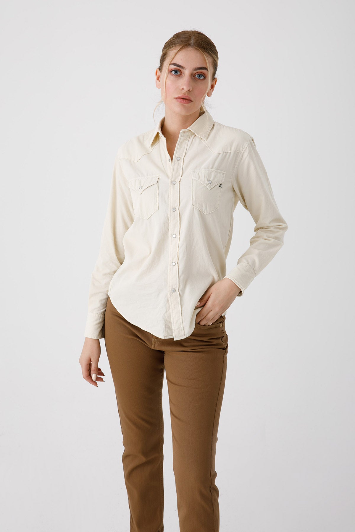 Replay Fitilli Kadife Gömlek-Libas Trendy Fashion Store