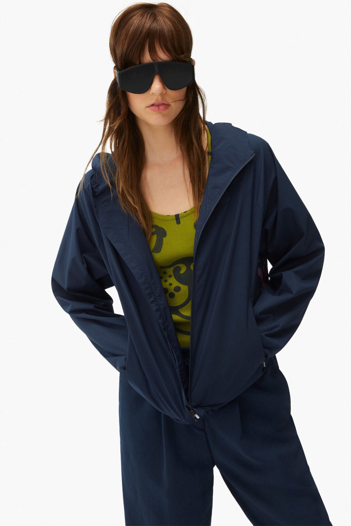 Kenzo Sırtta Kaplan Logolu Rüzgarlık Mont-Libas Trendy Fashion Store