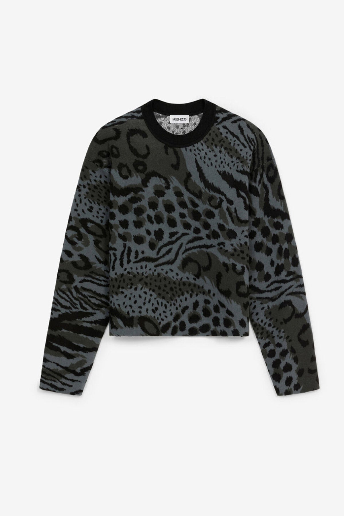 Kenzo Çita ve Leopar Desenli Triko-Libas Trendy Fashion Store