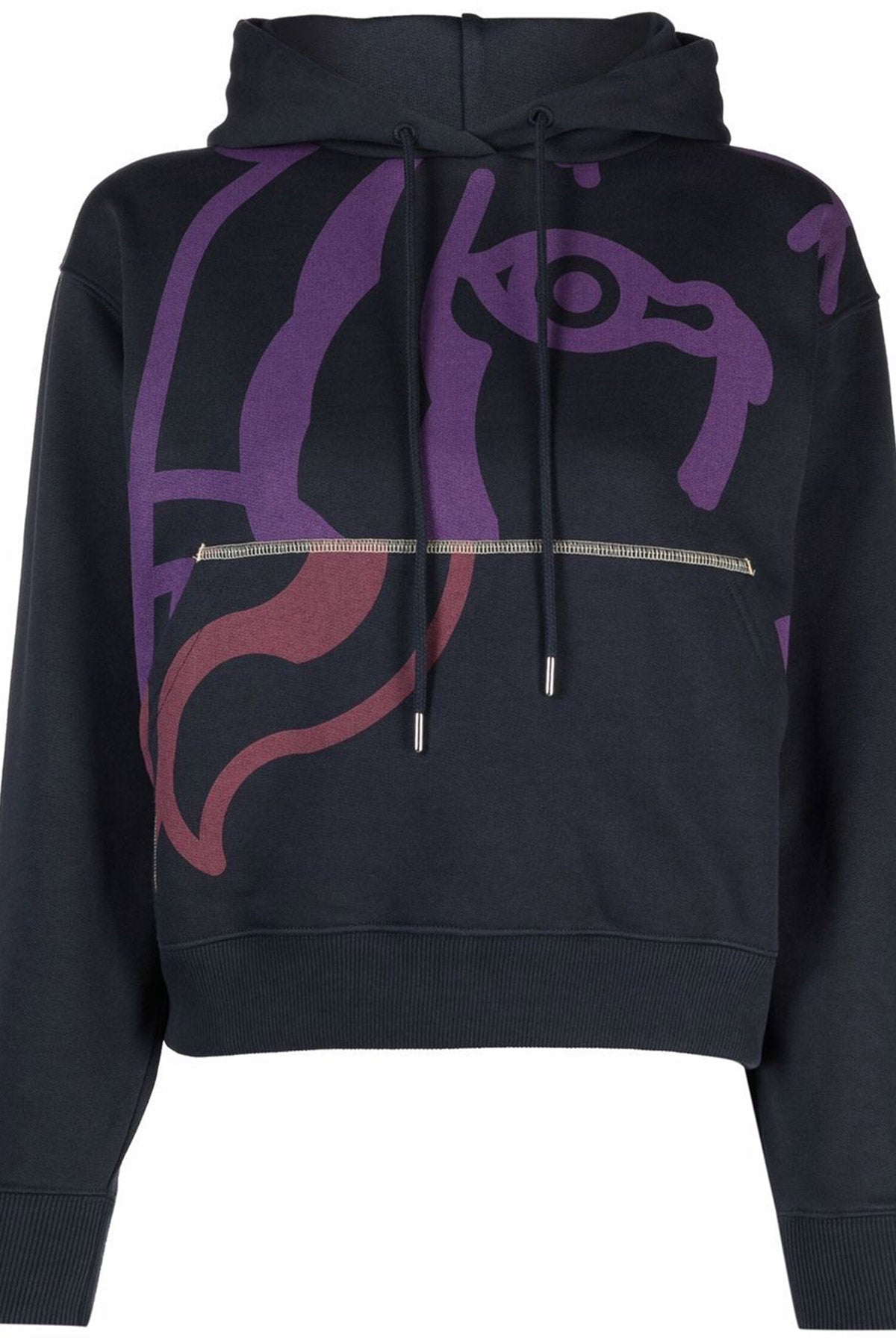 Kenzo Grafik Logo Baskılı Kapüşonlu Sweatshirt-Libas Trendy Fashion Store