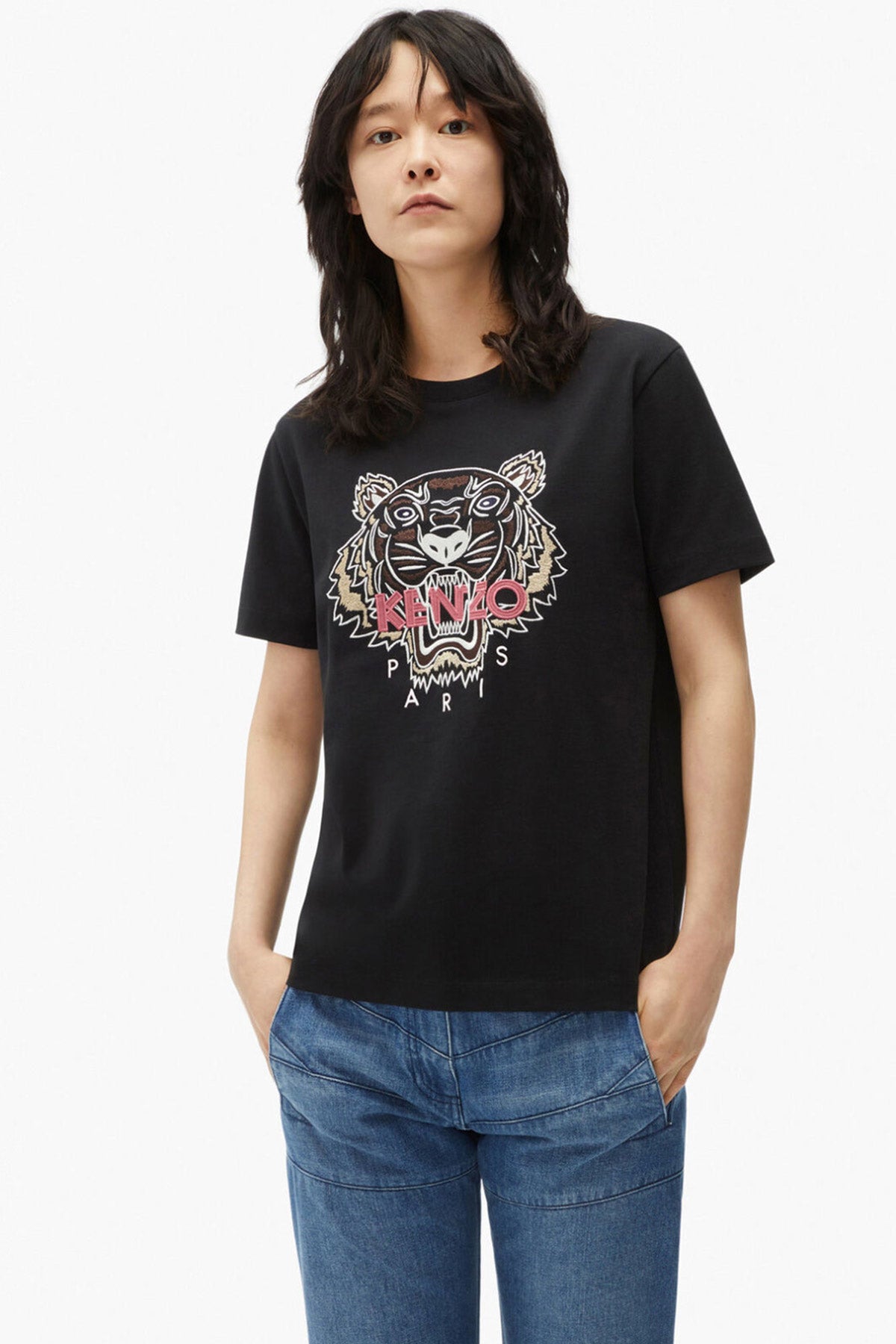 Kenzo Kaplan Logolu T-shirt-Libas Trendy Fashion Store