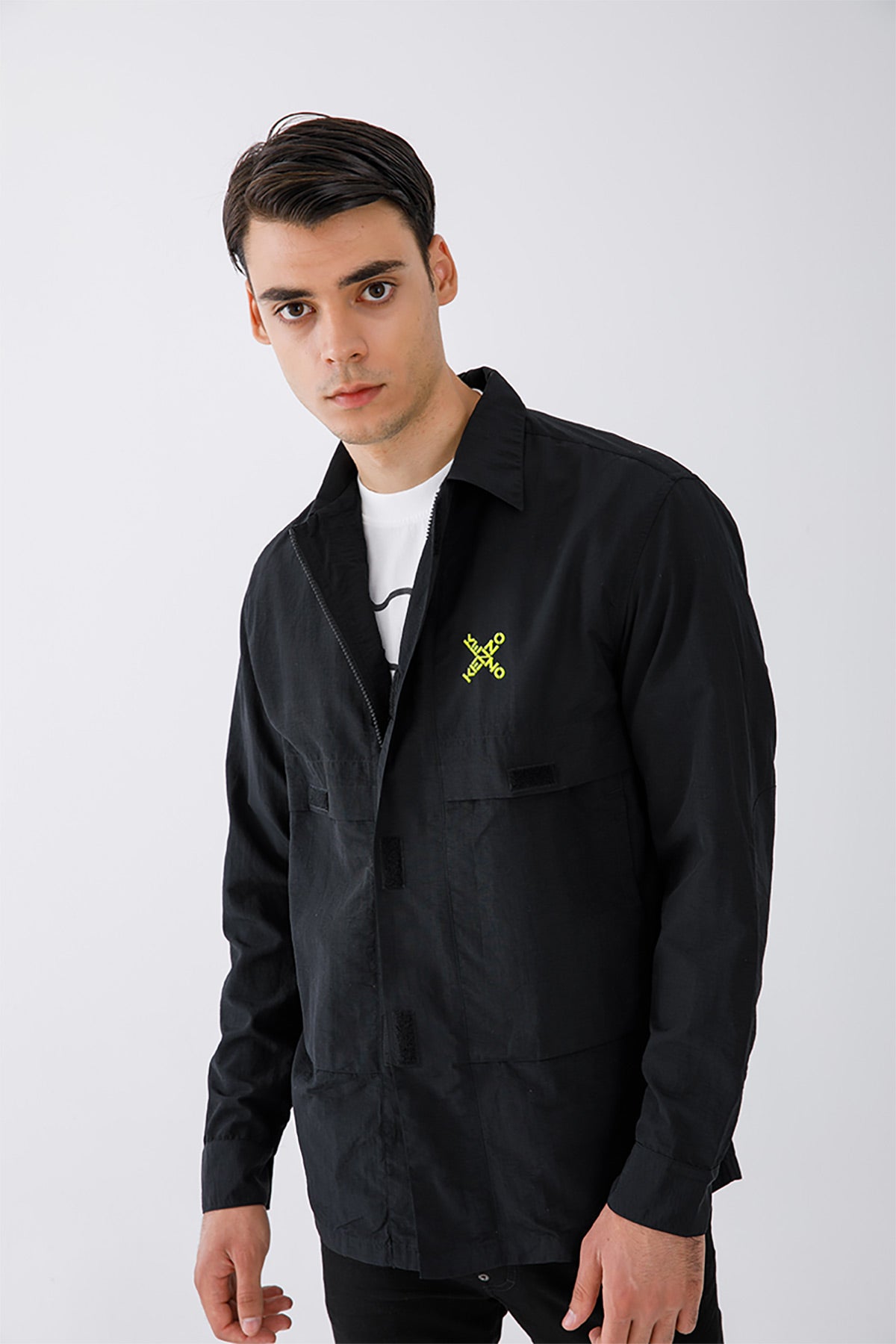 Kenzo Sport Cırt Cırt Detaylı Gömlek Ceket-Libas Trendy Fashion Store