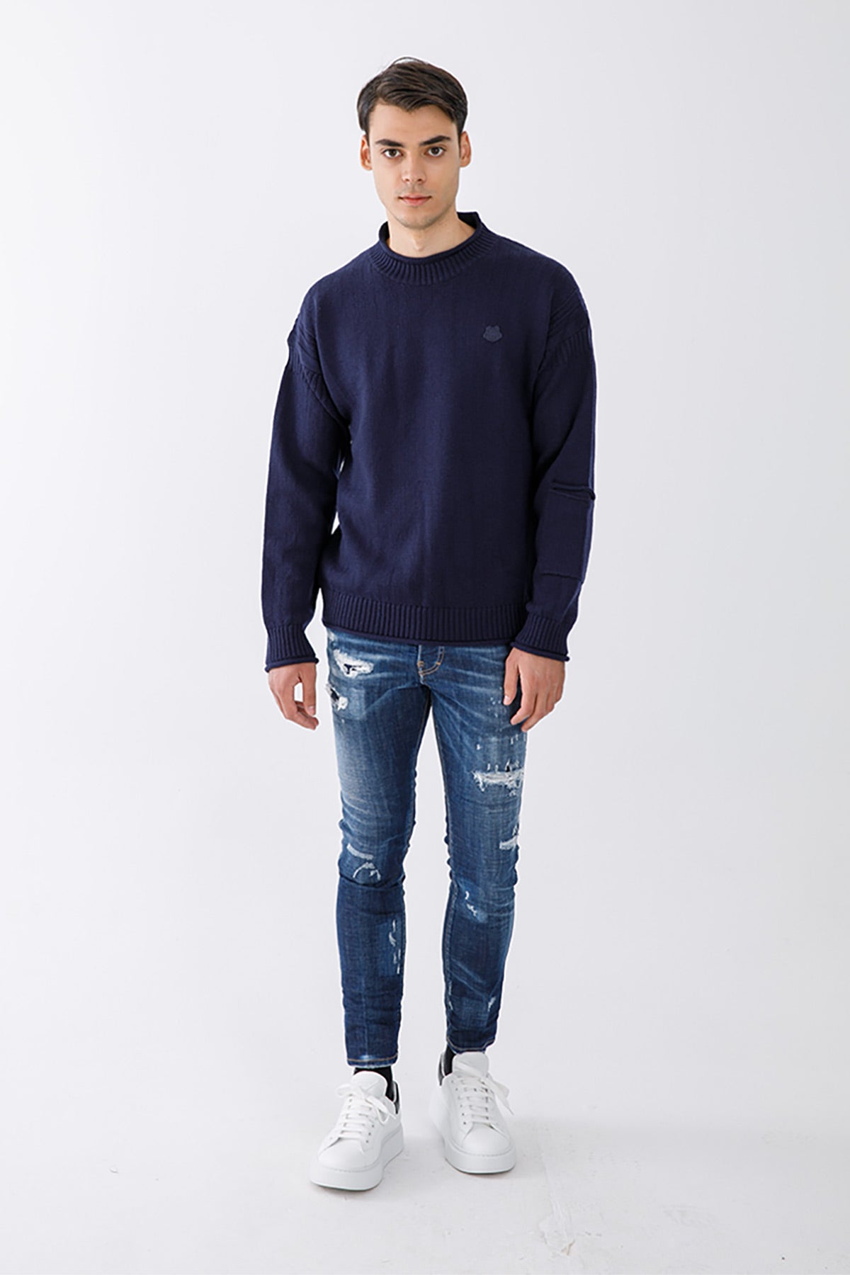 Kenzo Kaplan Logolu Yün Triko-Libas Trendy Fashion Store