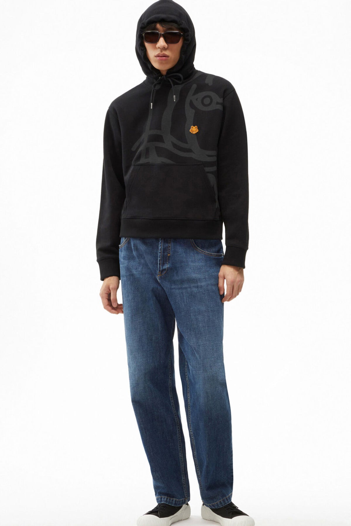 Kenzo Kaplan Logolu Kapüşonlu Sweatshirt-Libas Trendy Fashion Store