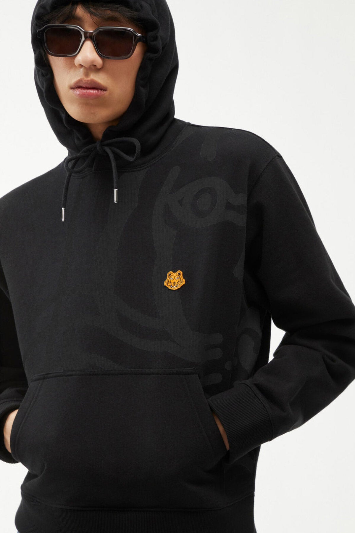 Kenzo Kaplan Logolu Kapüşonlu Sweatshirt-Libas Trendy Fashion Store