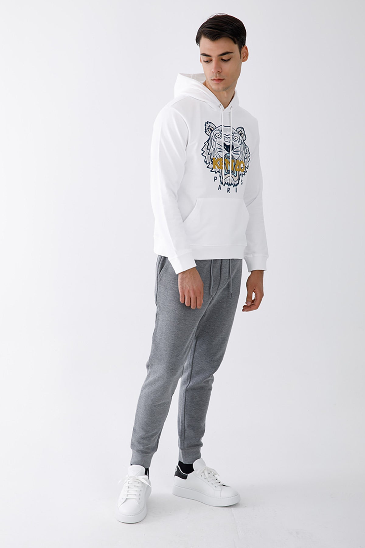 Kenzo Kaplan Logolu Kapüşonlu Sweatshirt-Libas Trendy Fashion Store
