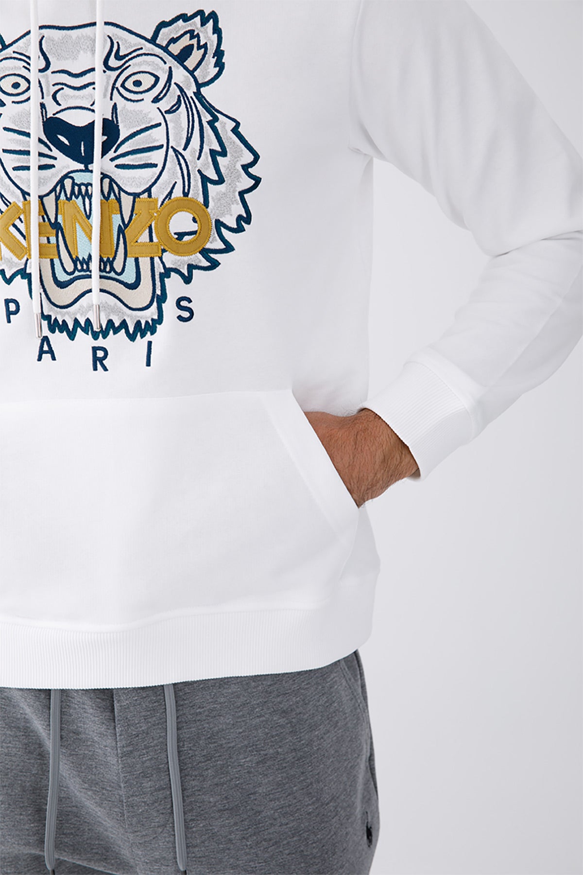 Kenzo Kaplan Logolu Kapüşonlu Sweatshirt-Libas Trendy Fashion Store
