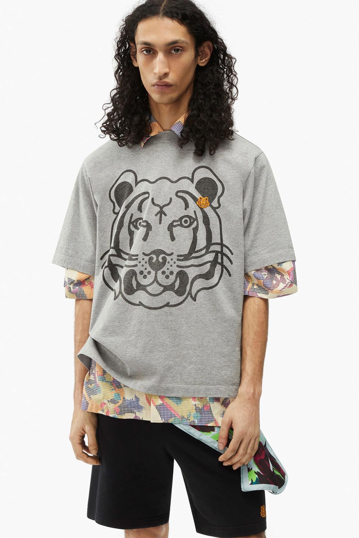 Kenzo Kaplan Logolu Geniş Kesim T-shirt-Libas Trendy Fashion Store