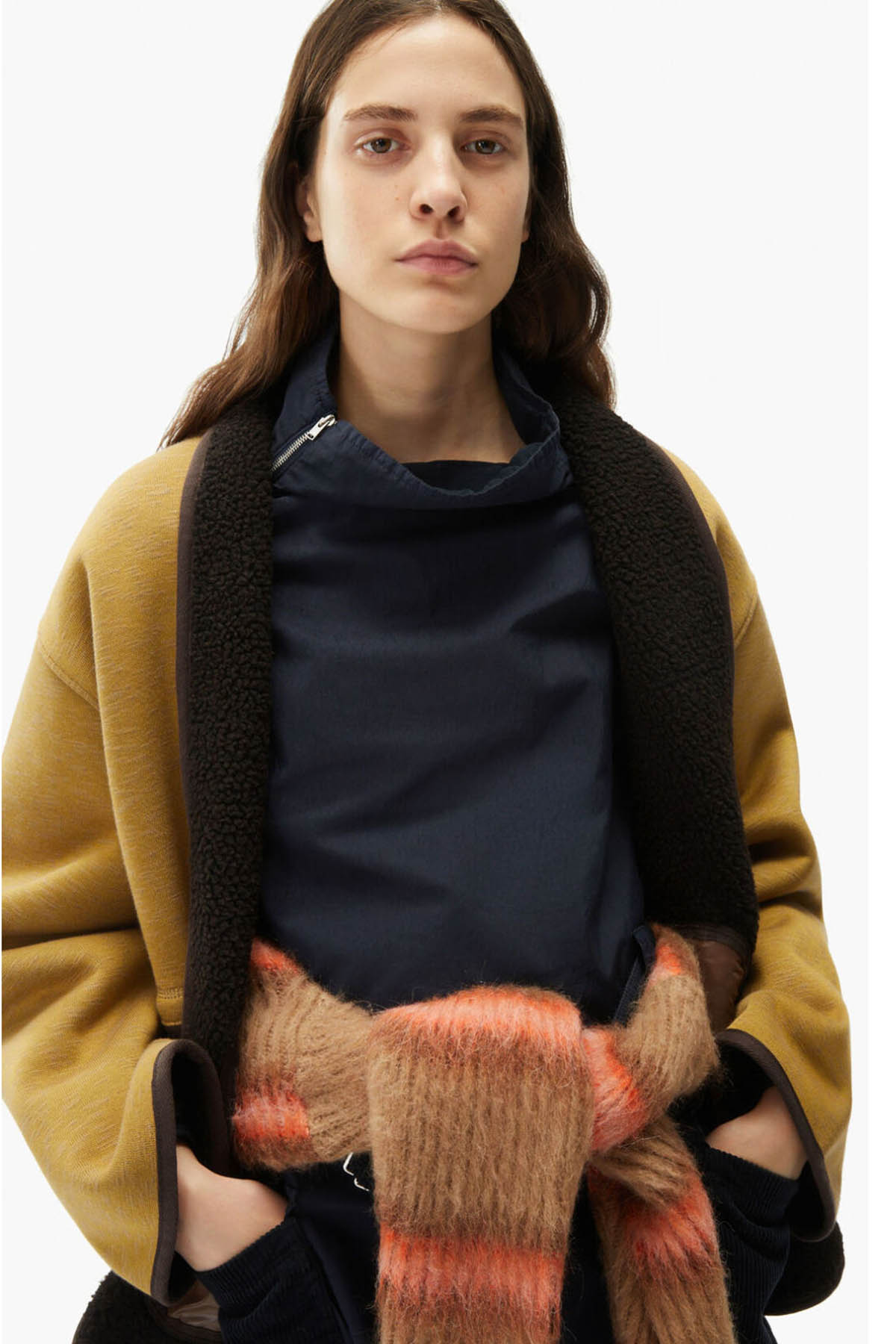 Kenzo Çift Taraflı Fermuarlı Dik Yaka Ceket-Libas Trendy Fashion Store