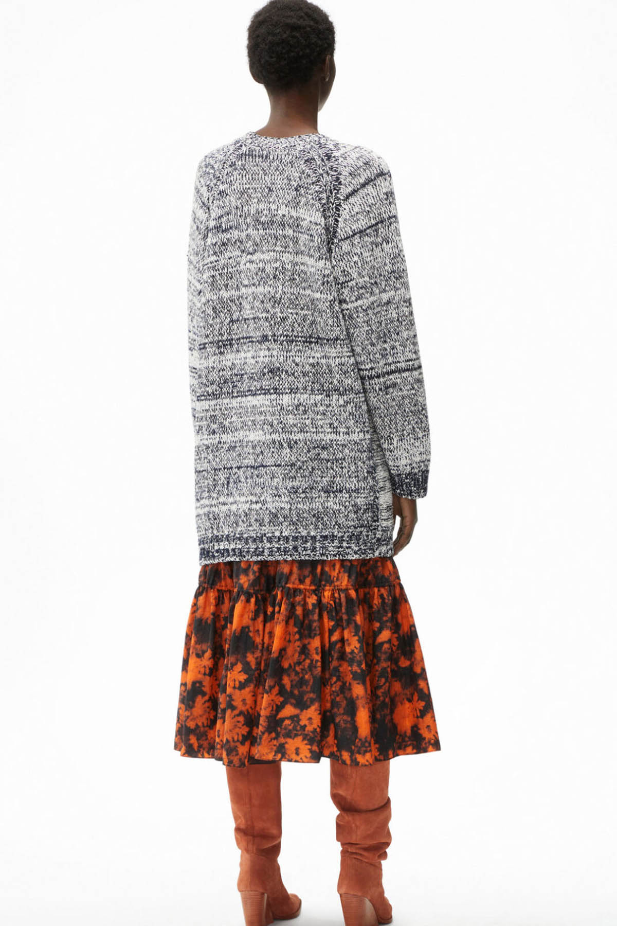 Kenzo Çift Taraflı Kaplan Logolu Örgü Yün Triko Elbise-Libas Trendy Fashion Store