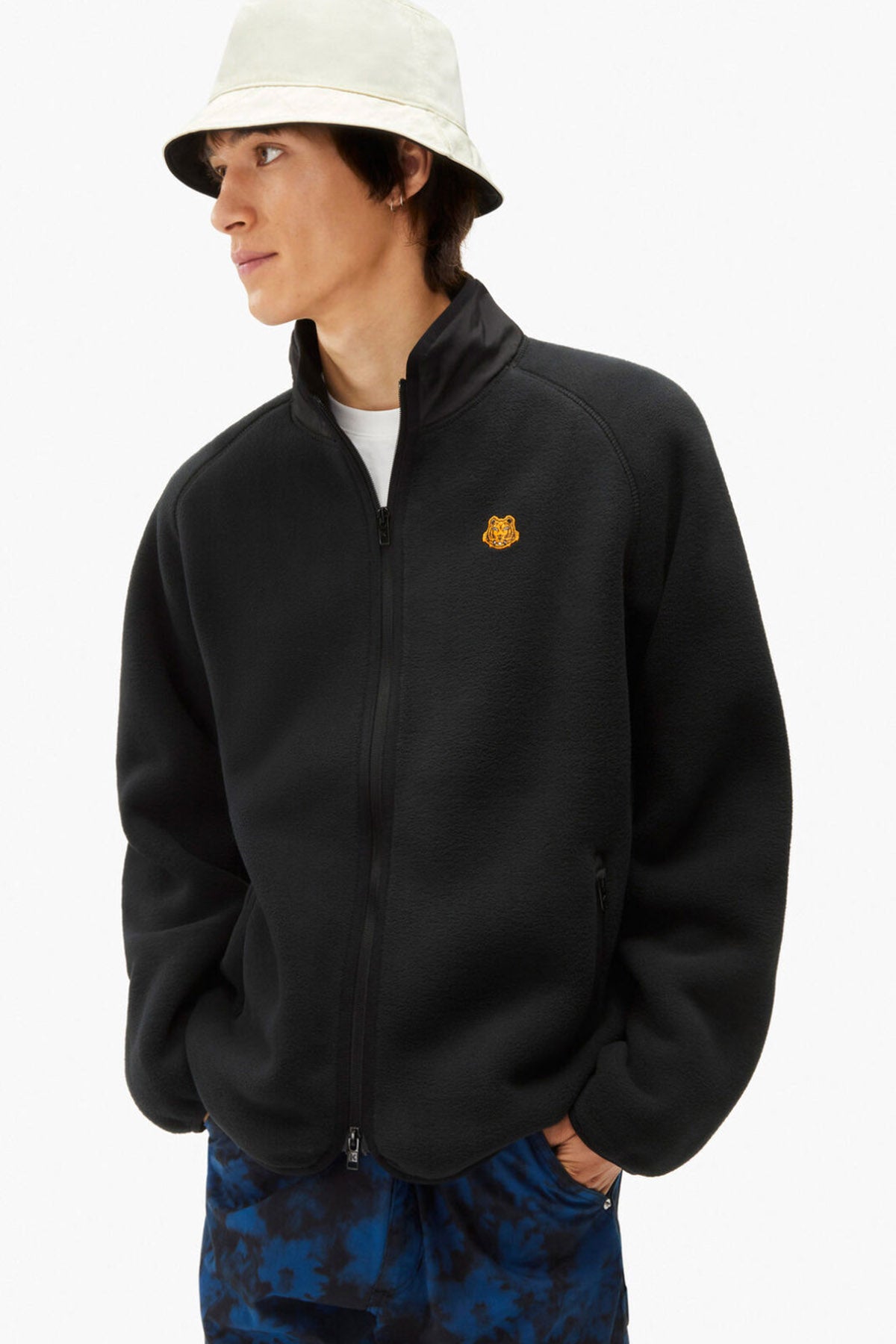 Kenzo Kaplan Logolu Fermuarlı Polar Ceket-Libas Trendy Fashion Store