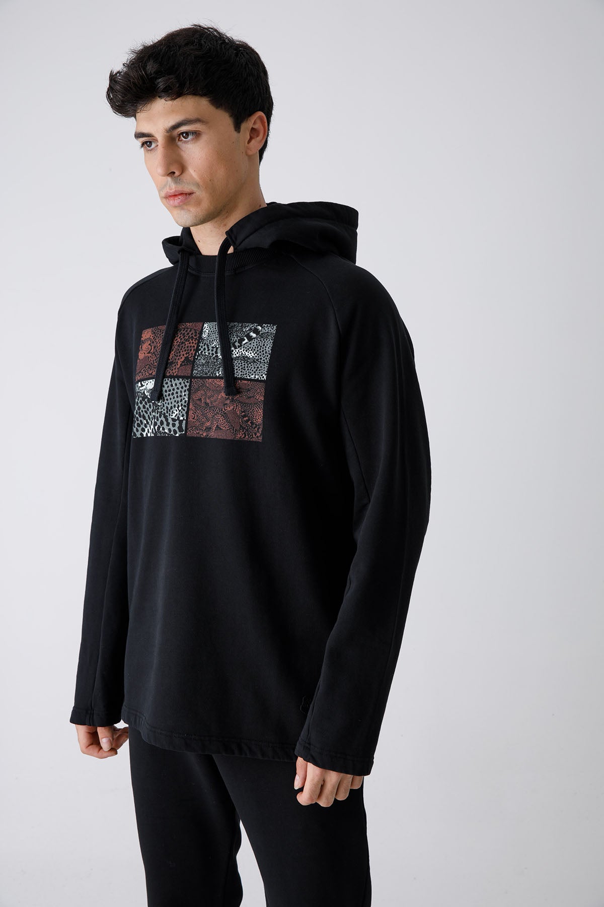 Kenzo Geniş Kesim Çita Logolu Kapüşonlu Sweatshirt-Libas Trendy Fashion Store