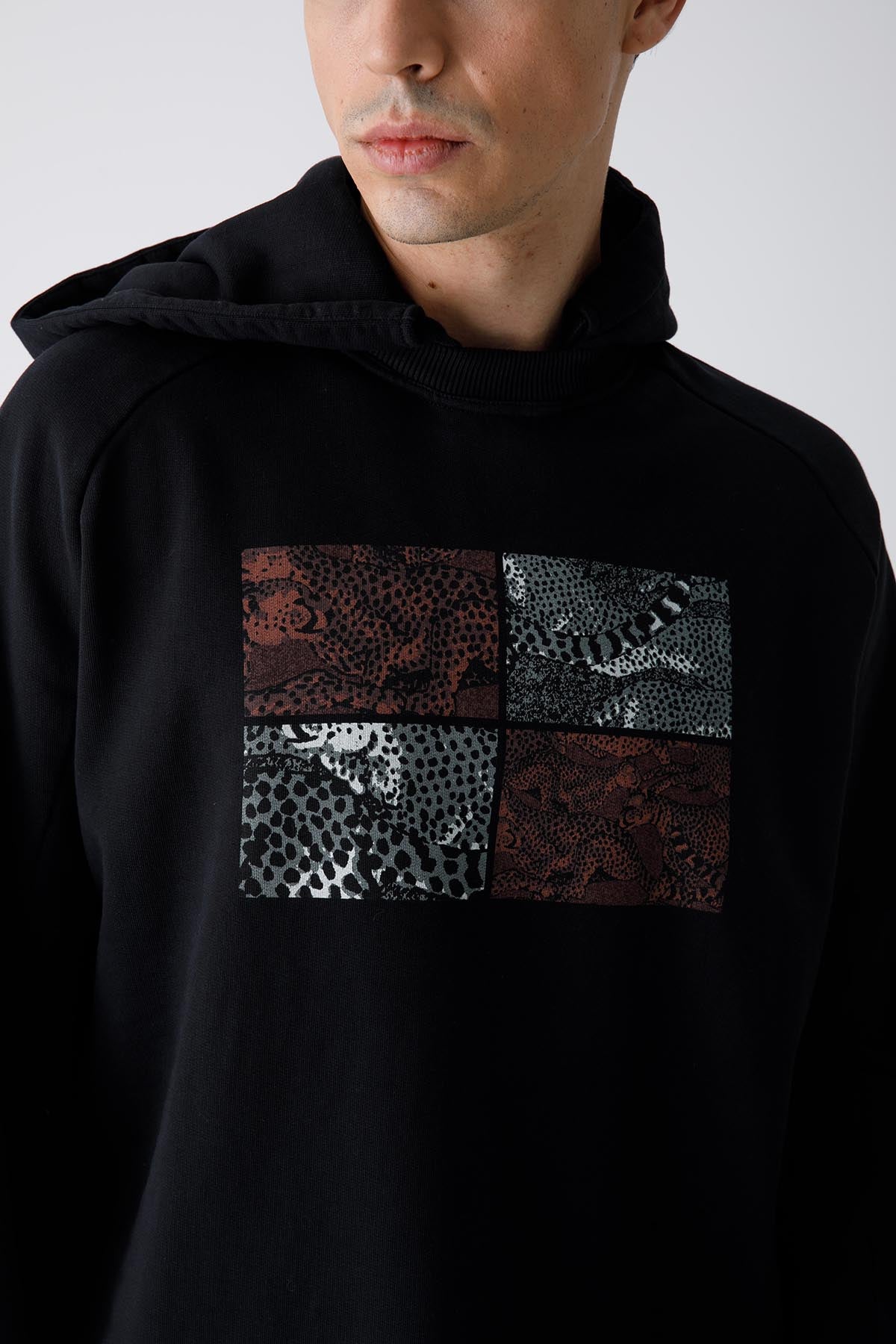 Kenzo Geniş Kesim Çita Logolu Kapüşonlu Sweatshirt-Libas Trendy Fashion Store