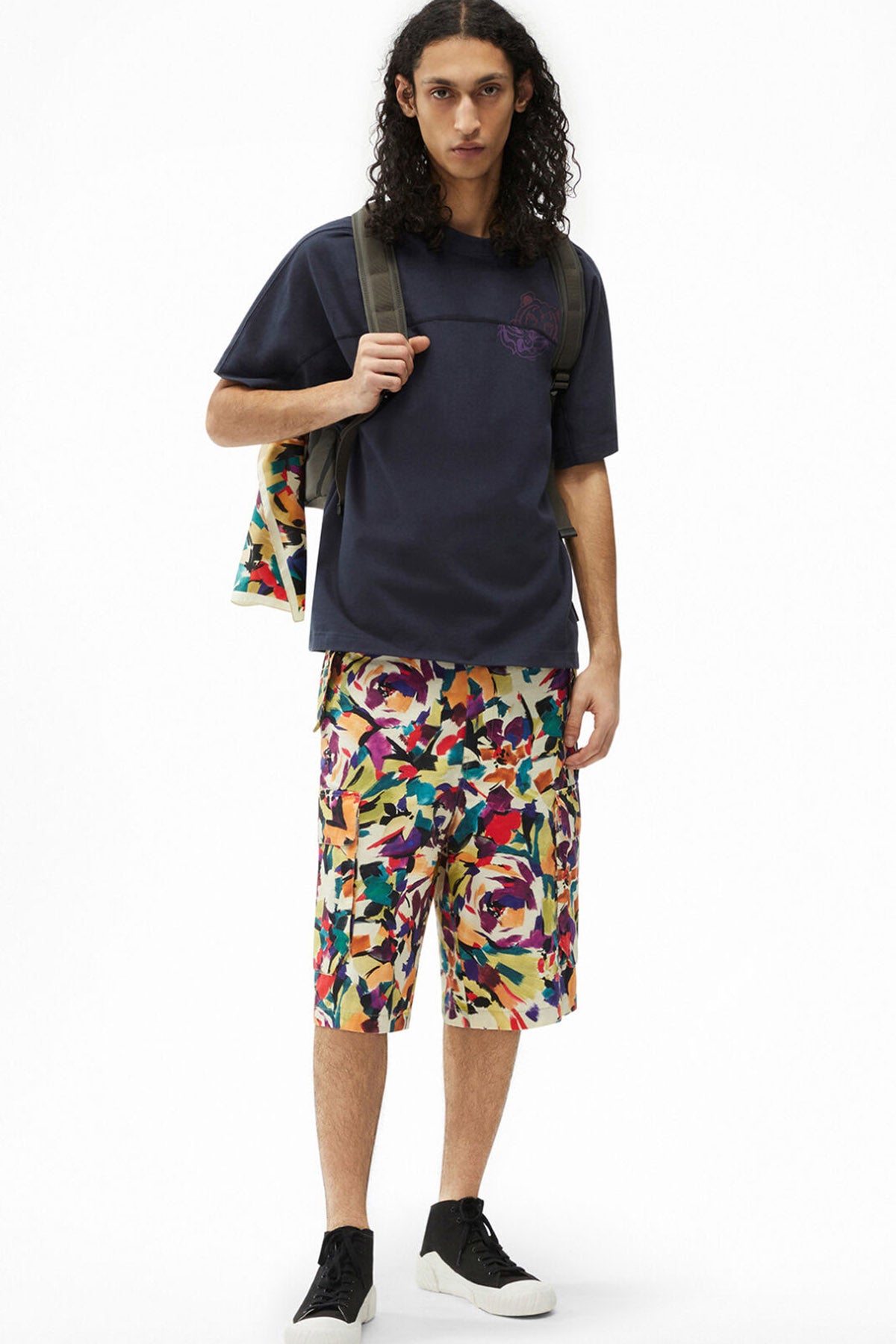 Kenzo Kaplan Logolu Geniş Kesim T-shirt-Libas Trendy Fashion Store