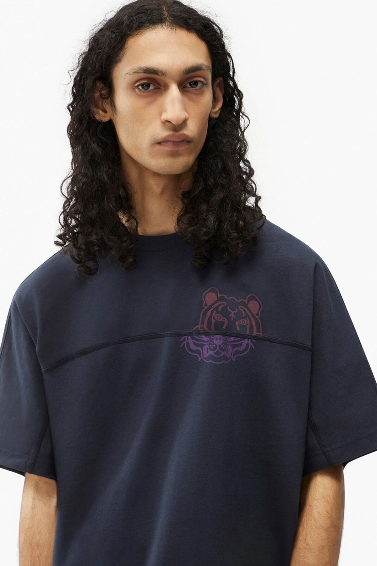 Kenzo Kaplan Logolu Geniş Kesim T-shirt-Libas Trendy Fashion Store