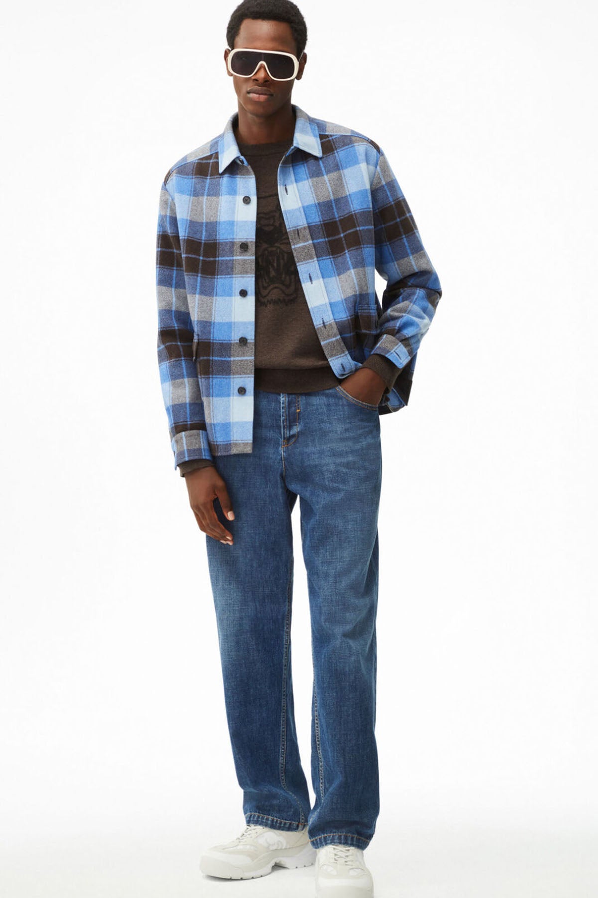 Kenzo Ekoseli Yün Gömlek Ceket-Libas Trendy Fashion Store