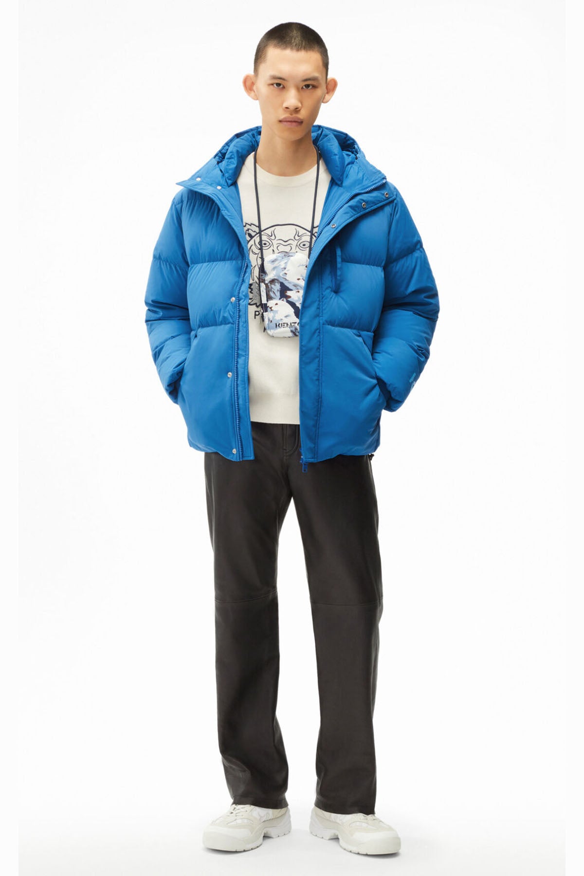 Kenzo Geniş Kesim Kapüşonlu Puffer Mont-Libas Trendy Fashion Store