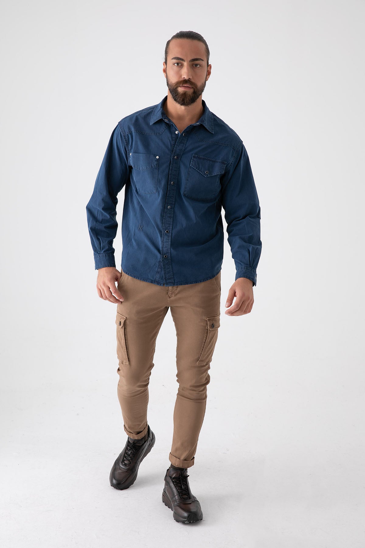 Kenzo Cep Detaylı Denim Gömlek-Libas Trendy Fashion Store