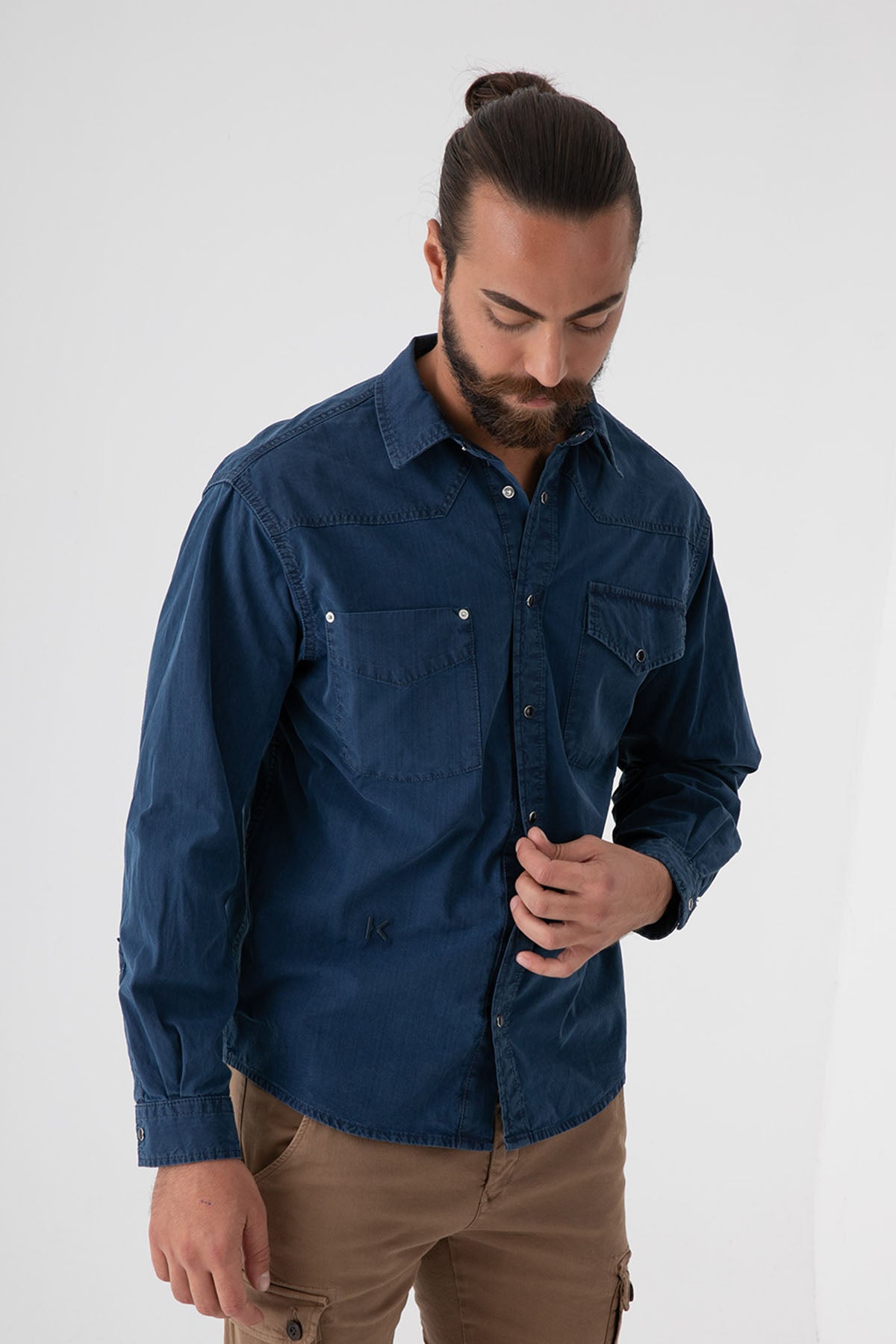 Kenzo Cep Detaylı Denim Gömlek-Libas Trendy Fashion Store