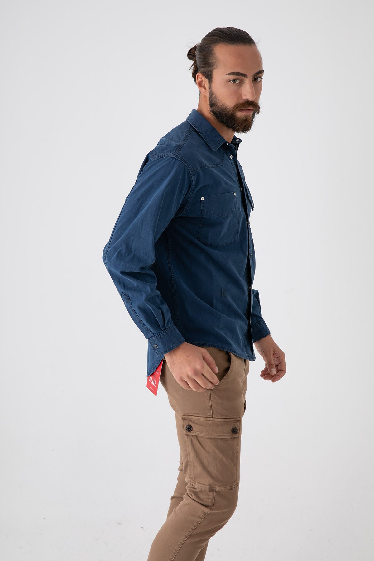 Kenzo Cep Detaylı Denim Gömlek-Libas Trendy Fashion Store