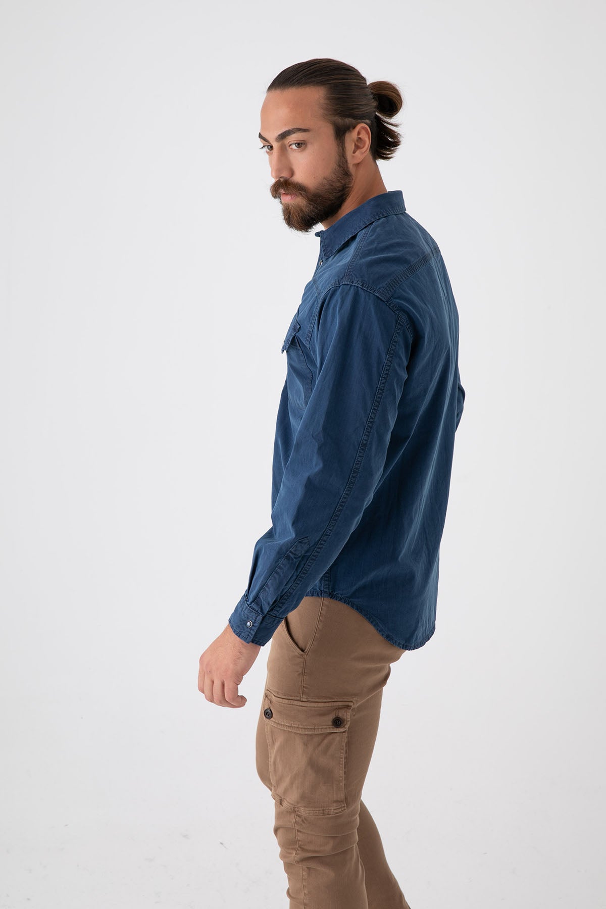 Kenzo Cep Detaylı Denim Gömlek-Libas Trendy Fashion Store