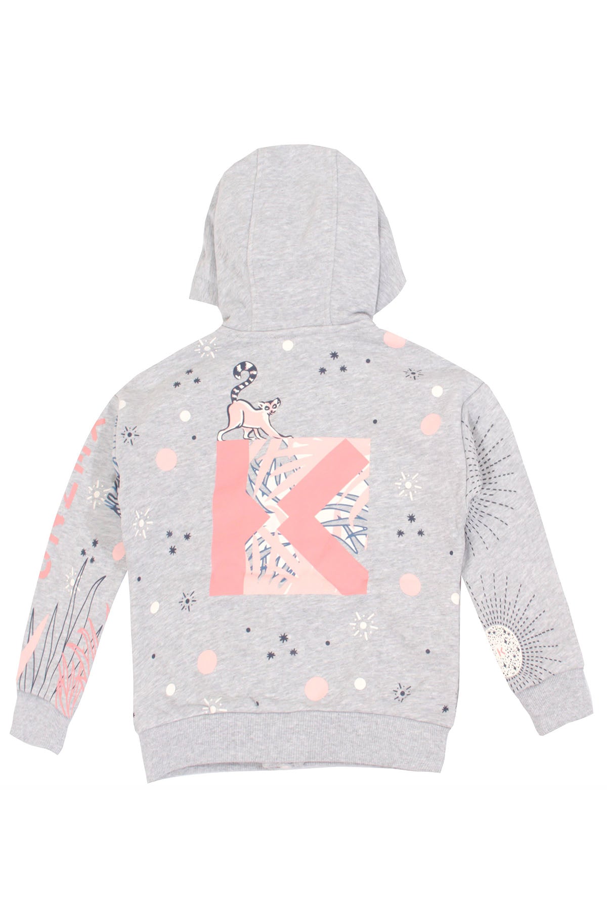 Kenzo Kids 2 Yaş Kız Çocuk Logolu Sweatshirt Ceket-Libas Trendy Fashion Store