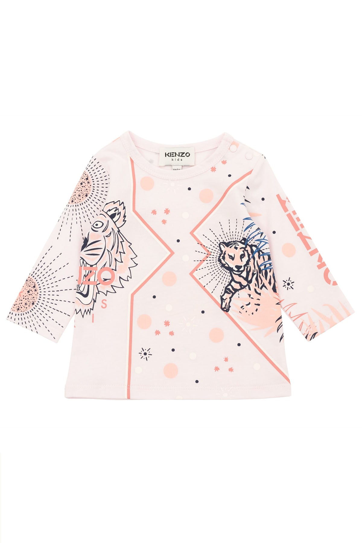 Kenzo Kids 12 Aylık Kız Bebek Logolu Uzun Kollu T-shirt-Libas Trendy Fashion Store