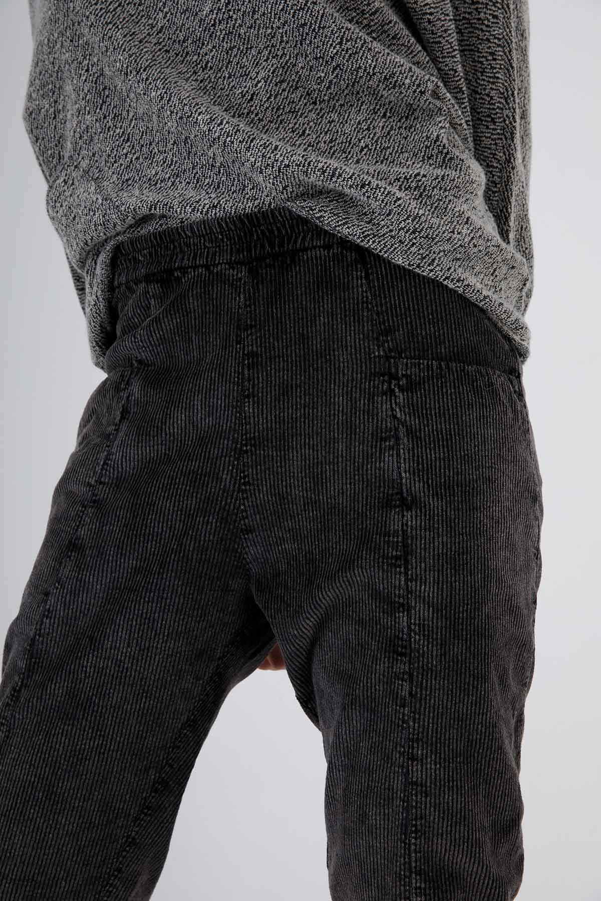 Transit Fitilli Kadife Yüksek Bel Streç Pantolon-Libas Trendy Fashion Store