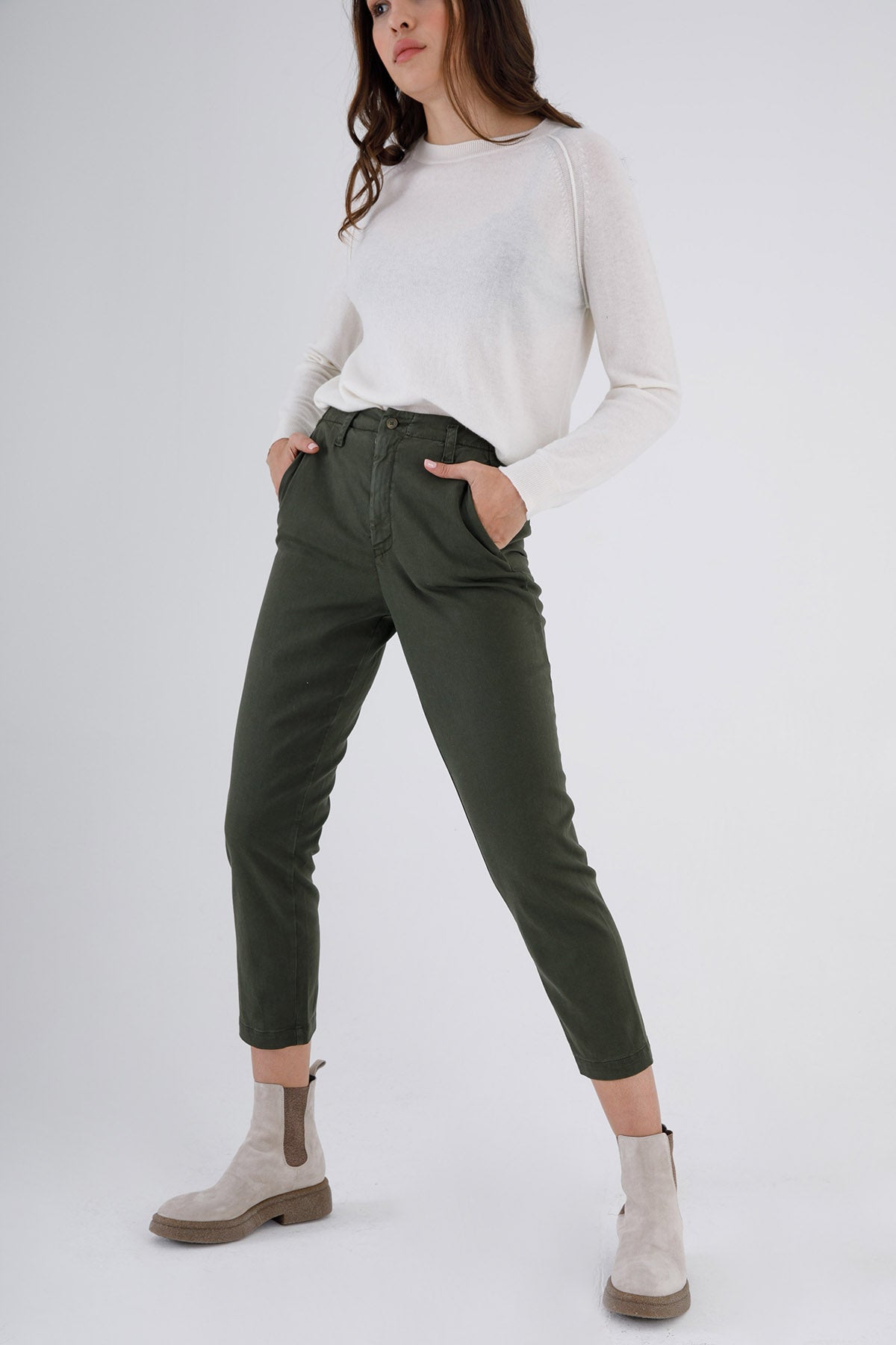 Transit Yüksek Bel Streç Pantolon-Libas Trendy Fashion Store