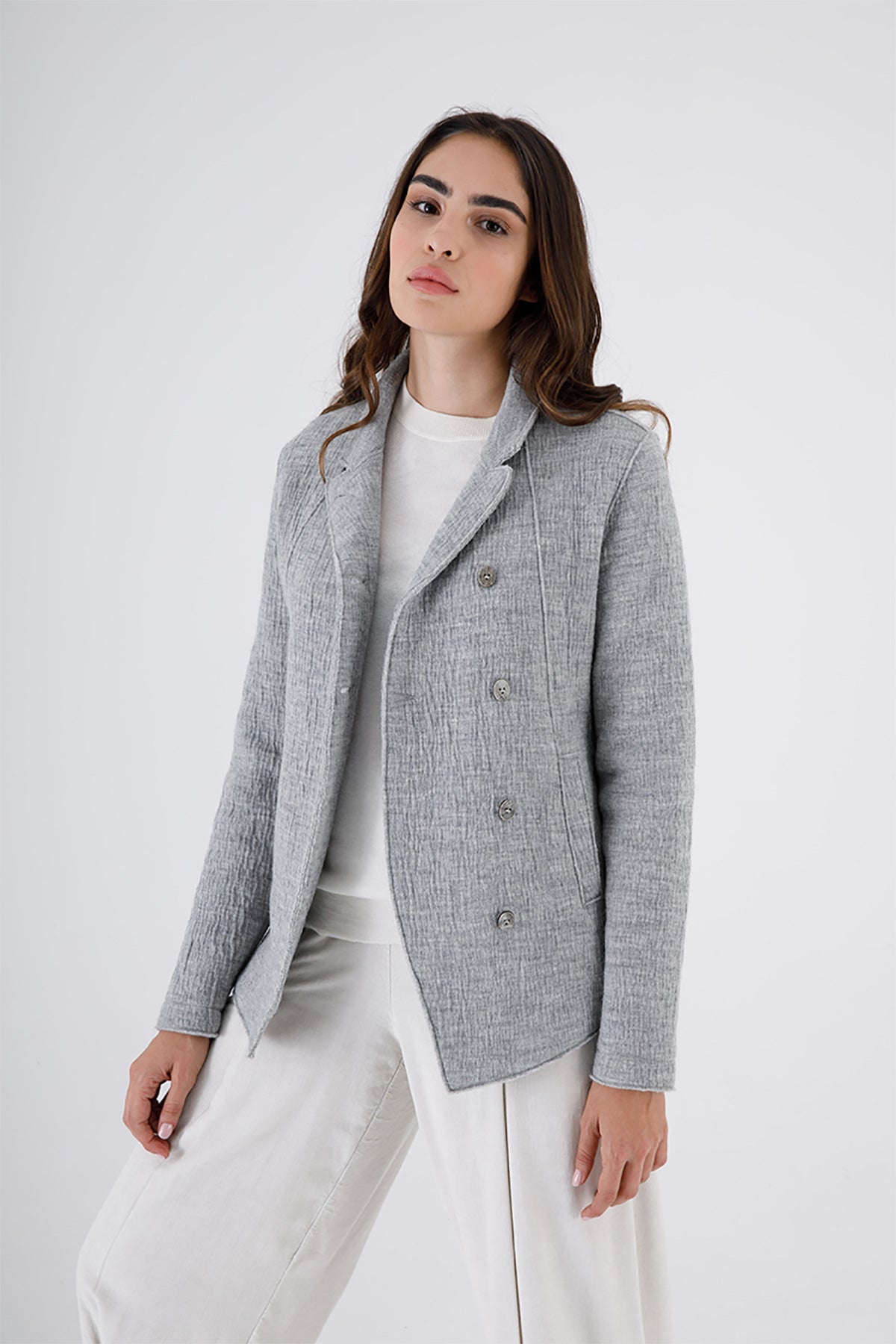 Transit Kruvaze Yün Ceket-Libas Trendy Fashion Store