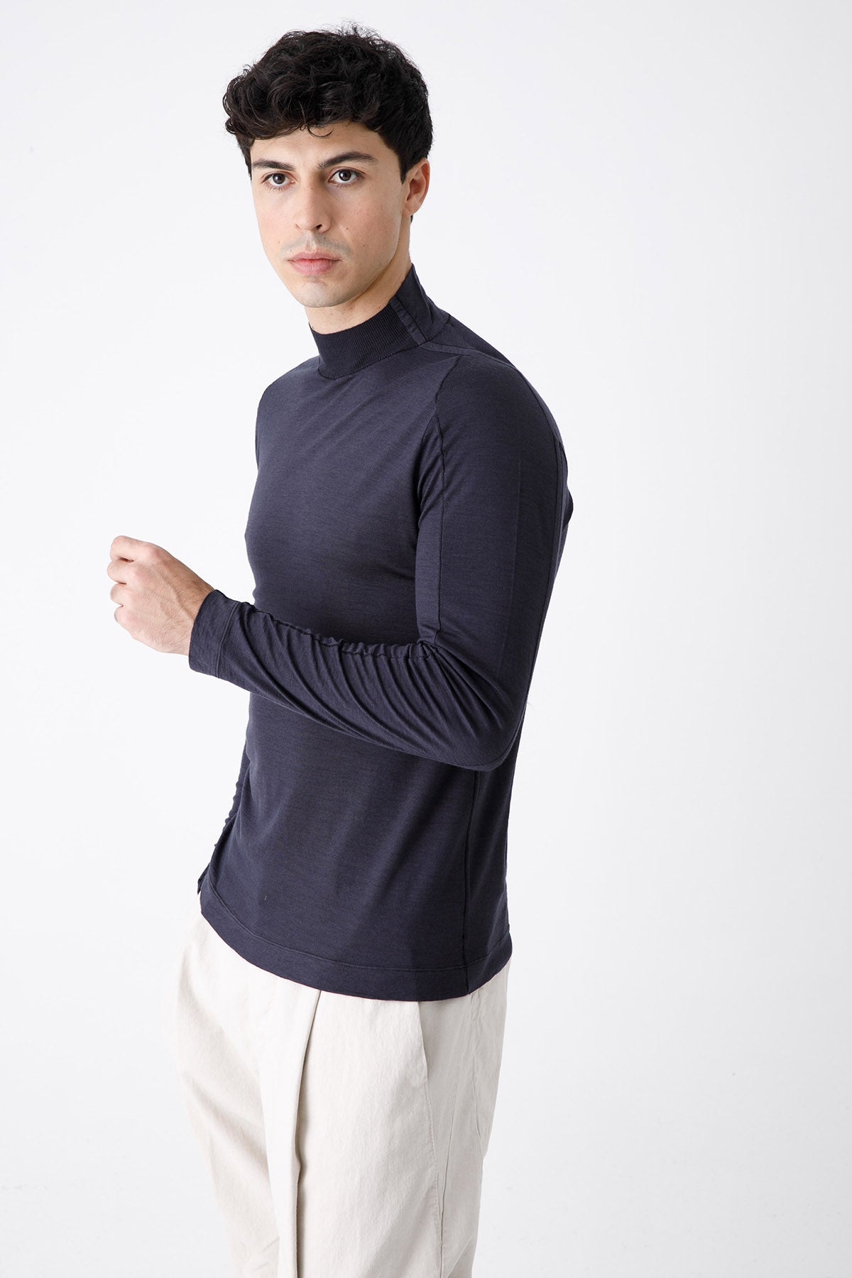 Transit Dik Yaka İnce Yün Triko-Libas Trendy Fashion Store