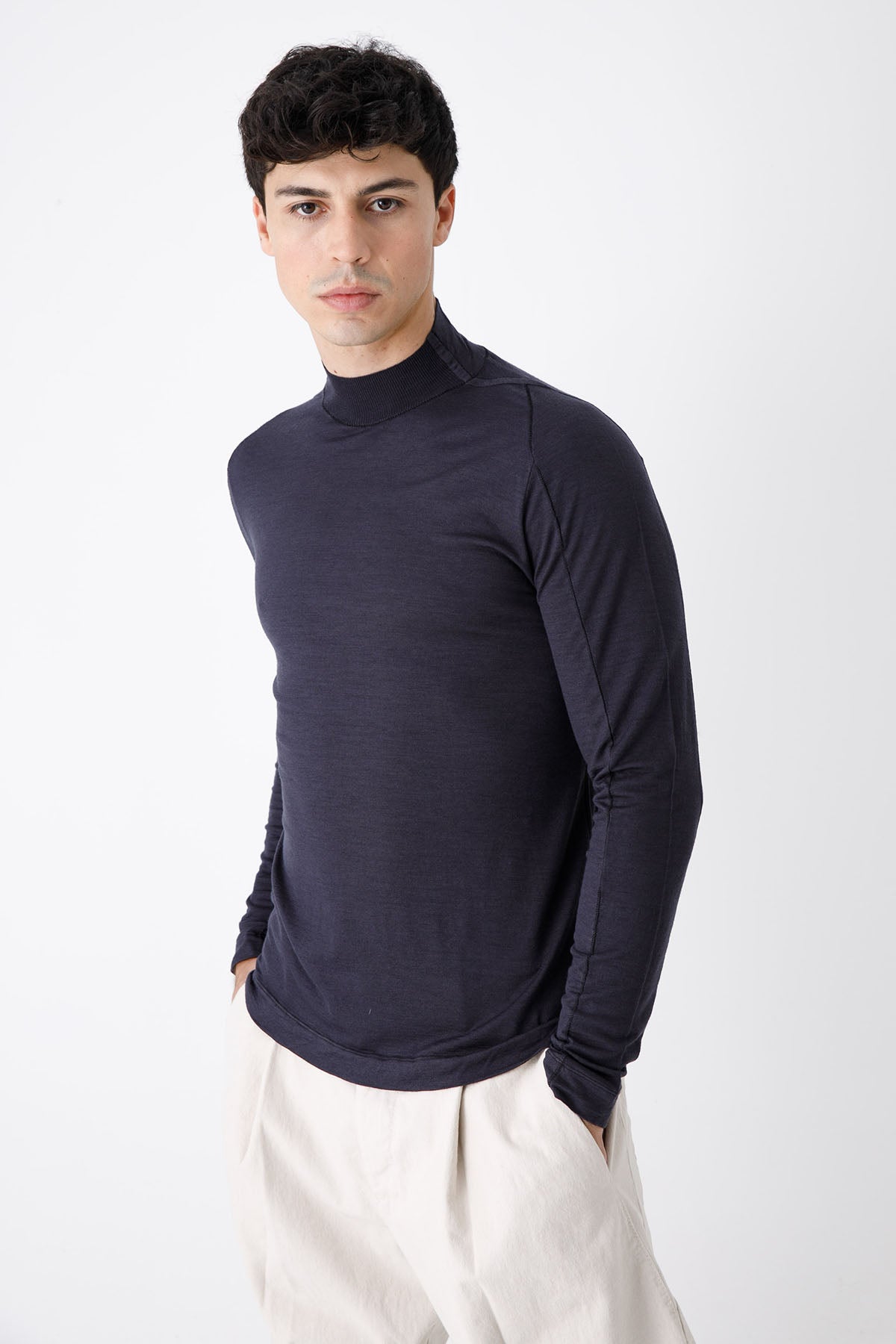 Transit Dik Yaka İnce Yün Triko-Libas Trendy Fashion Store