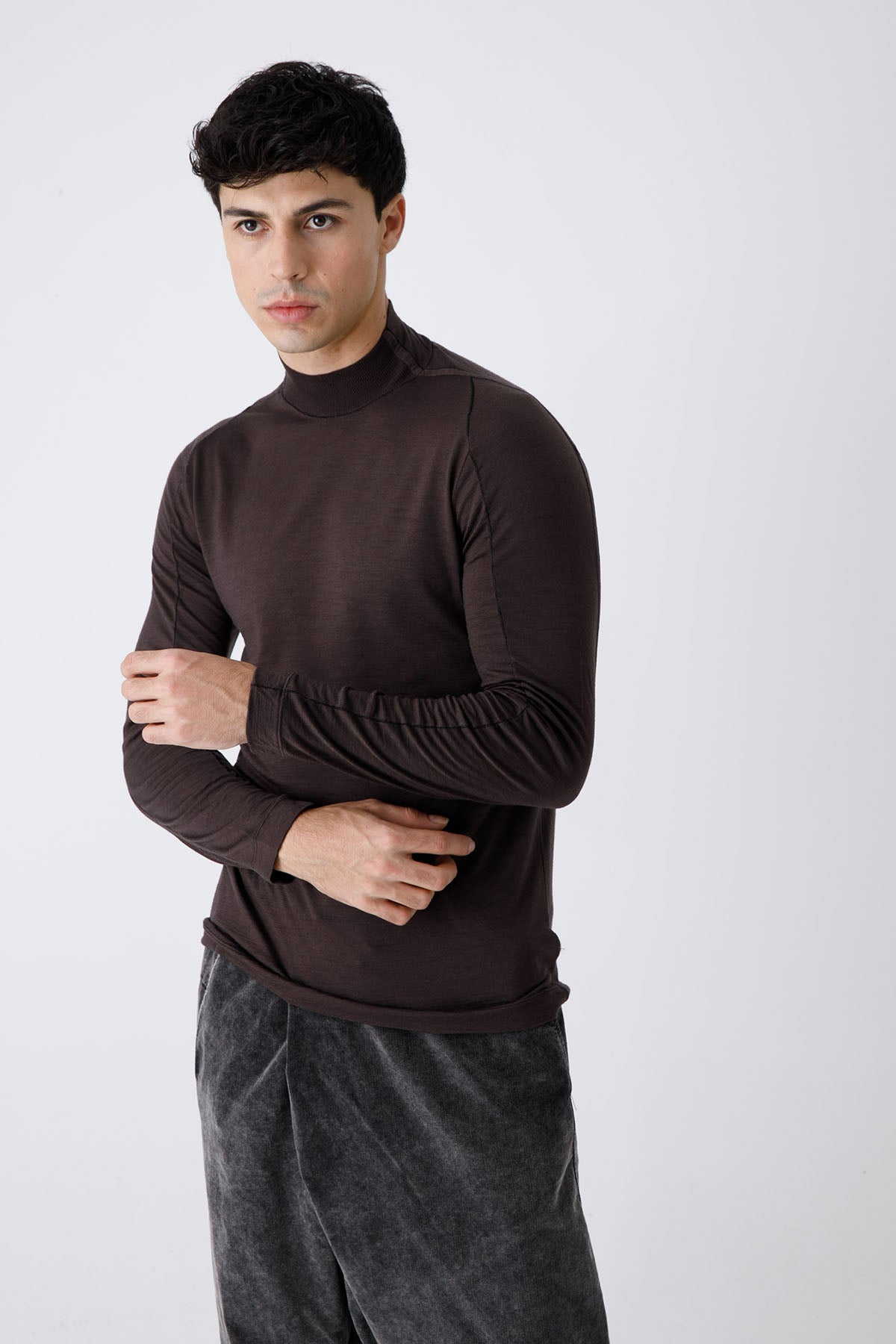 Transit Dik Yaka İnce Yün Triko-Libas Trendy Fashion Store