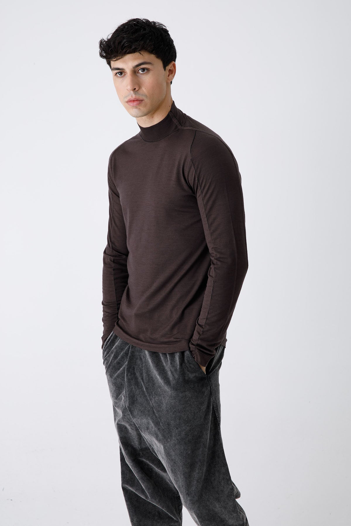 Transit Dik Yaka İnce Yün Triko-Libas Trendy Fashion Store