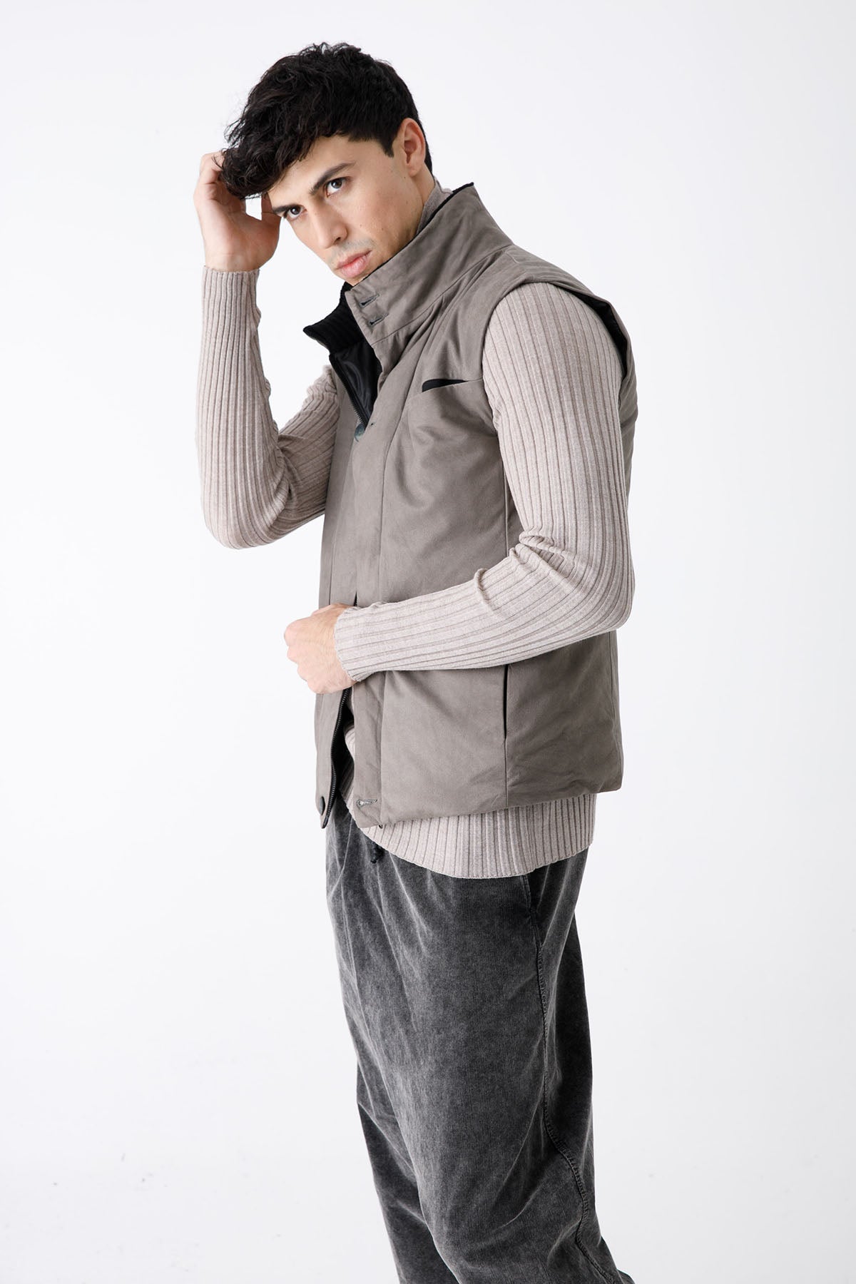 Transit Dolgulu Deri Yelek-Libas Trendy Fashion Store