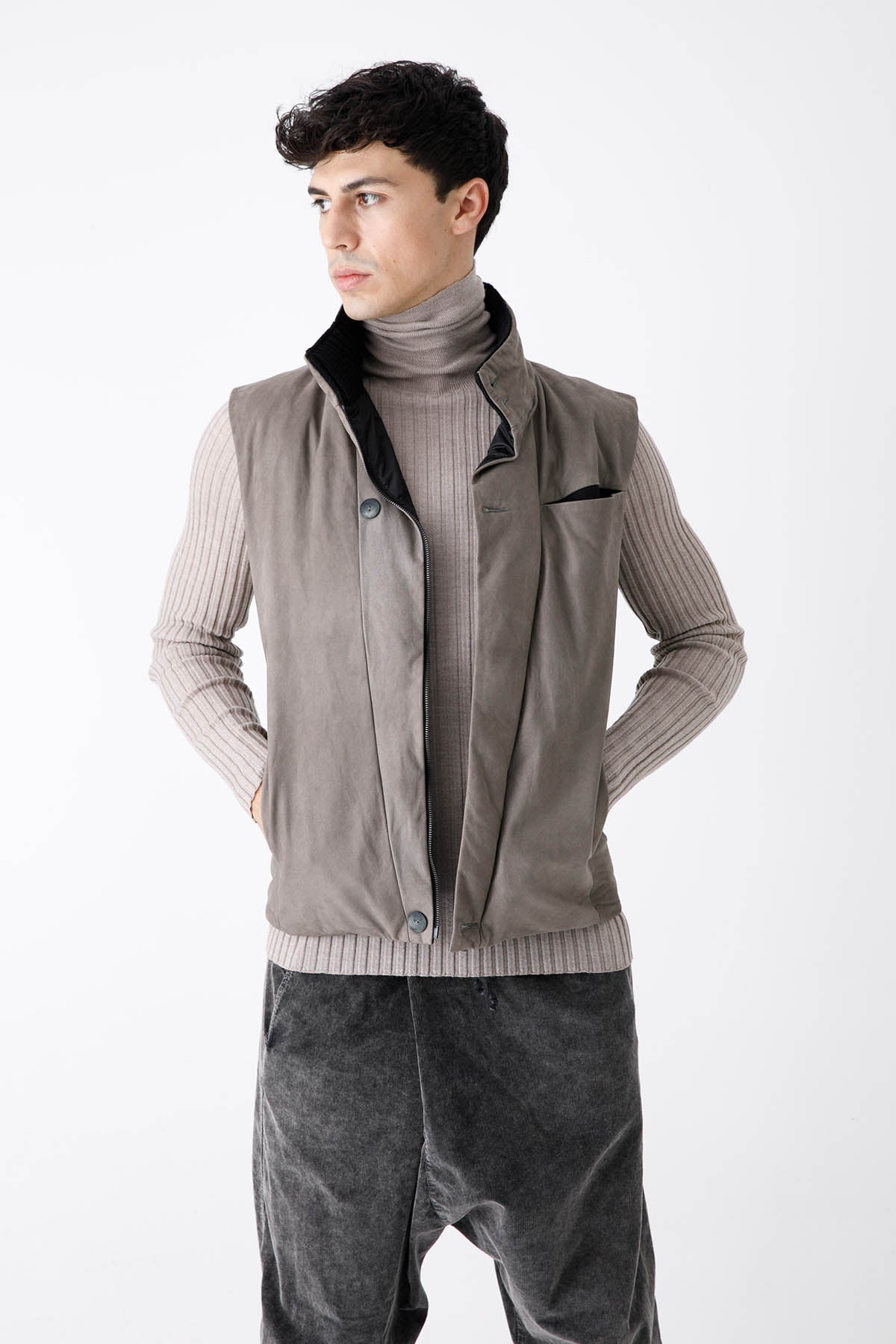 Transit Dolgulu Deri Yelek-Libas Trendy Fashion Store