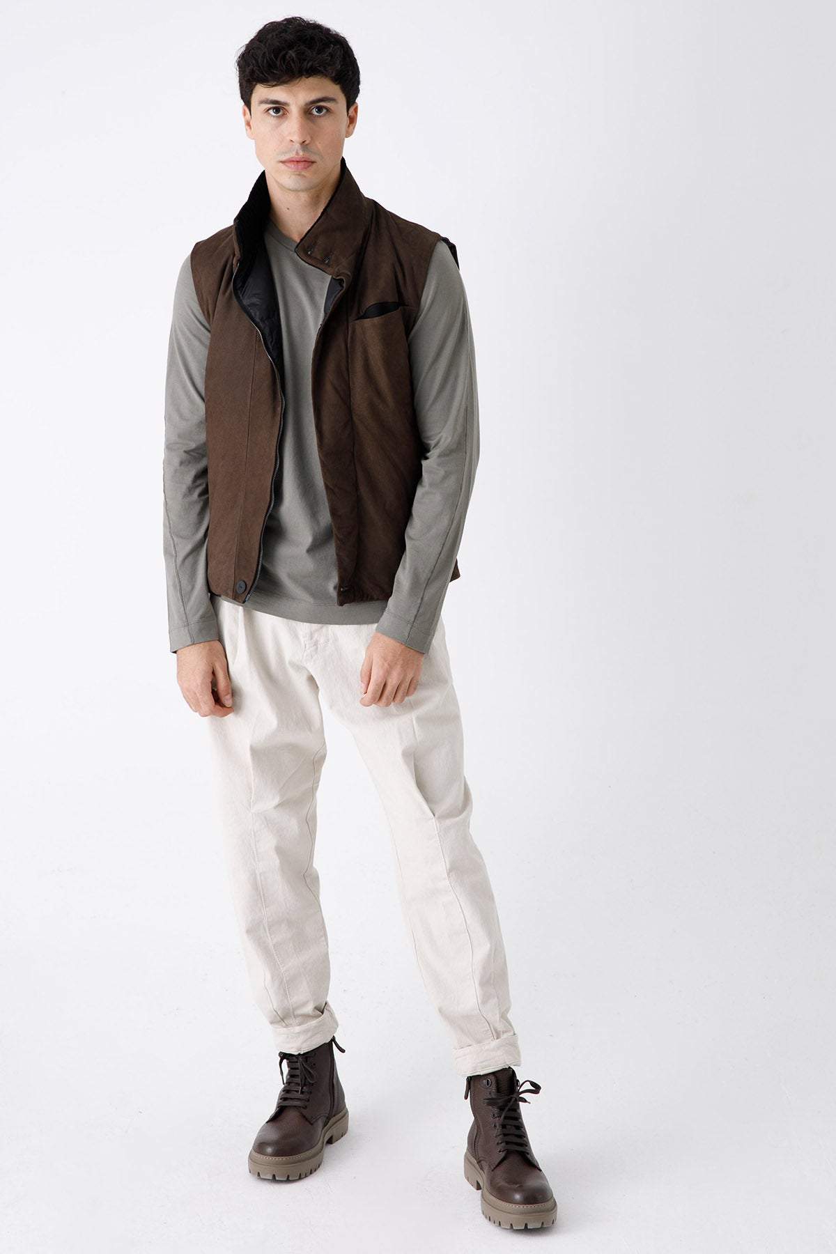 Transit Dolgulu Deri Yelek-Libas Trendy Fashion Store