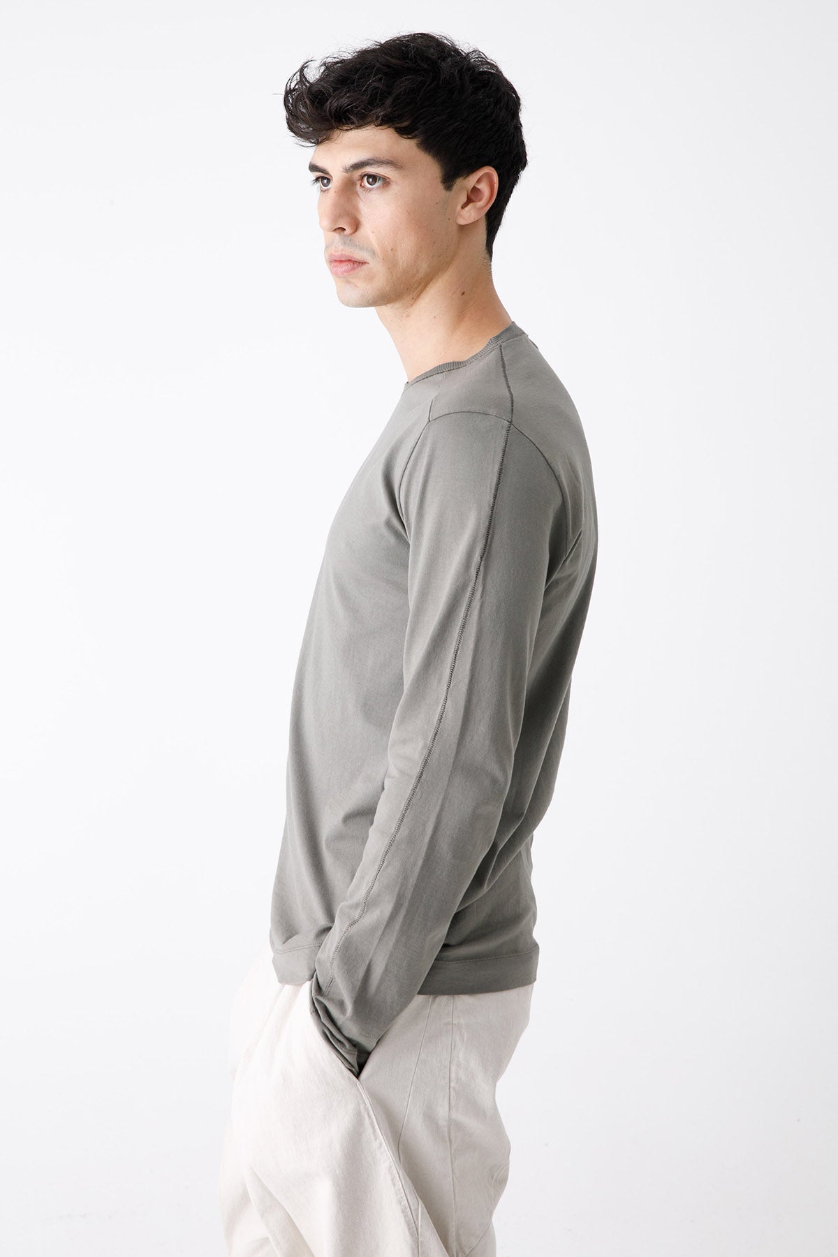 Transit Yuvarlak Yaka Uzun Kollu T-shirt-Libas Trendy Fashion Store