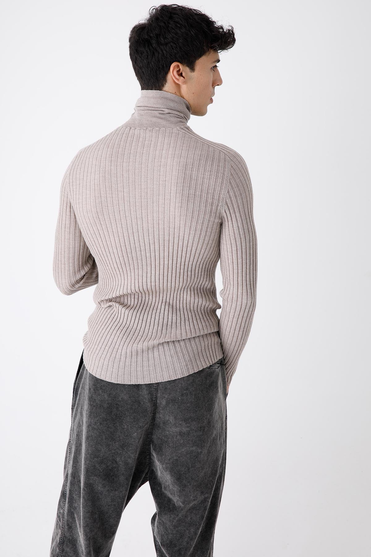 Transit Fitilli Balıkçı Yaka Yün Triko-Libas Trendy Fashion Store