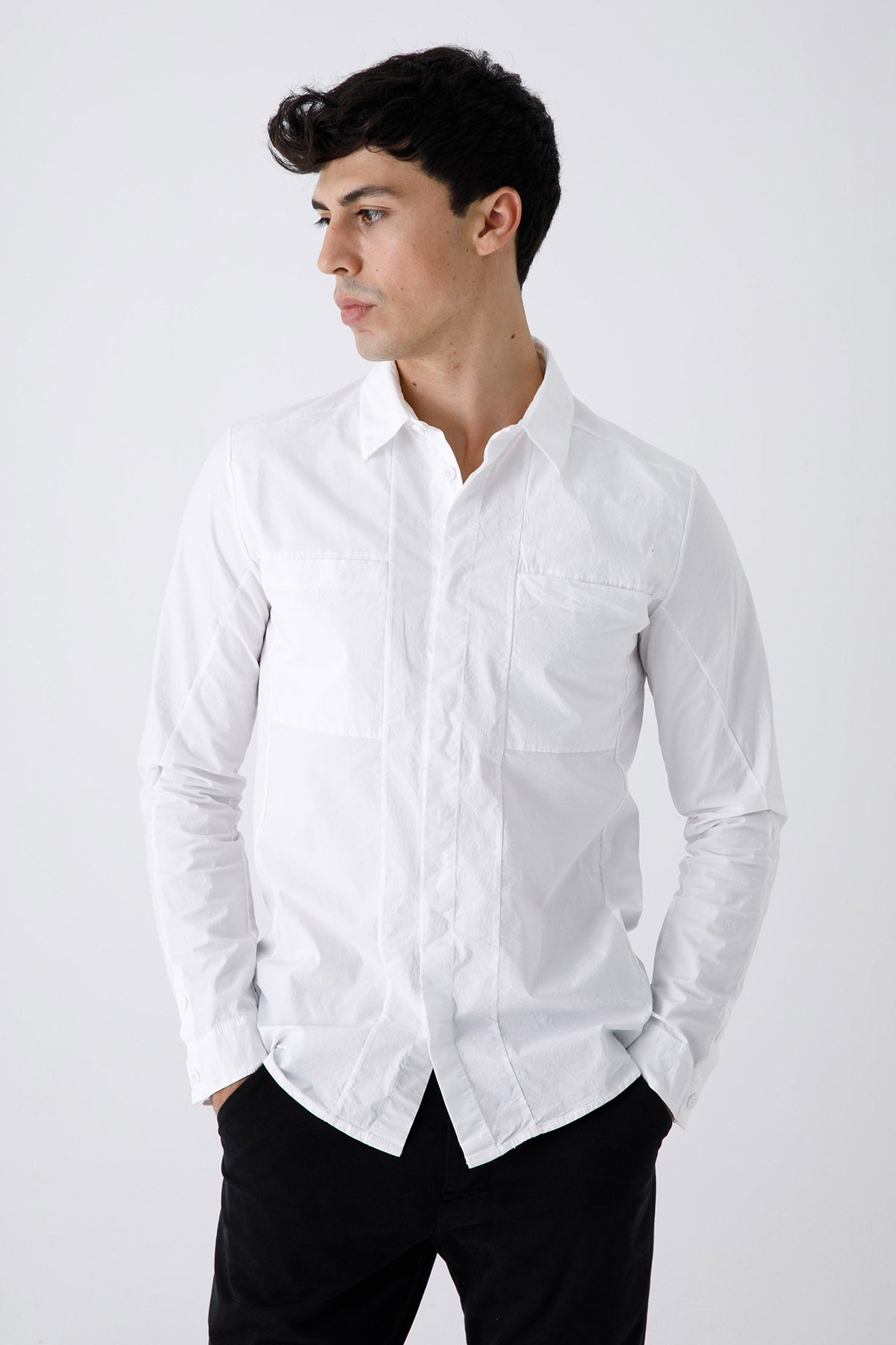 Transit Cep Detaylı Streç Gömlek-Libas Trendy Fashion Store