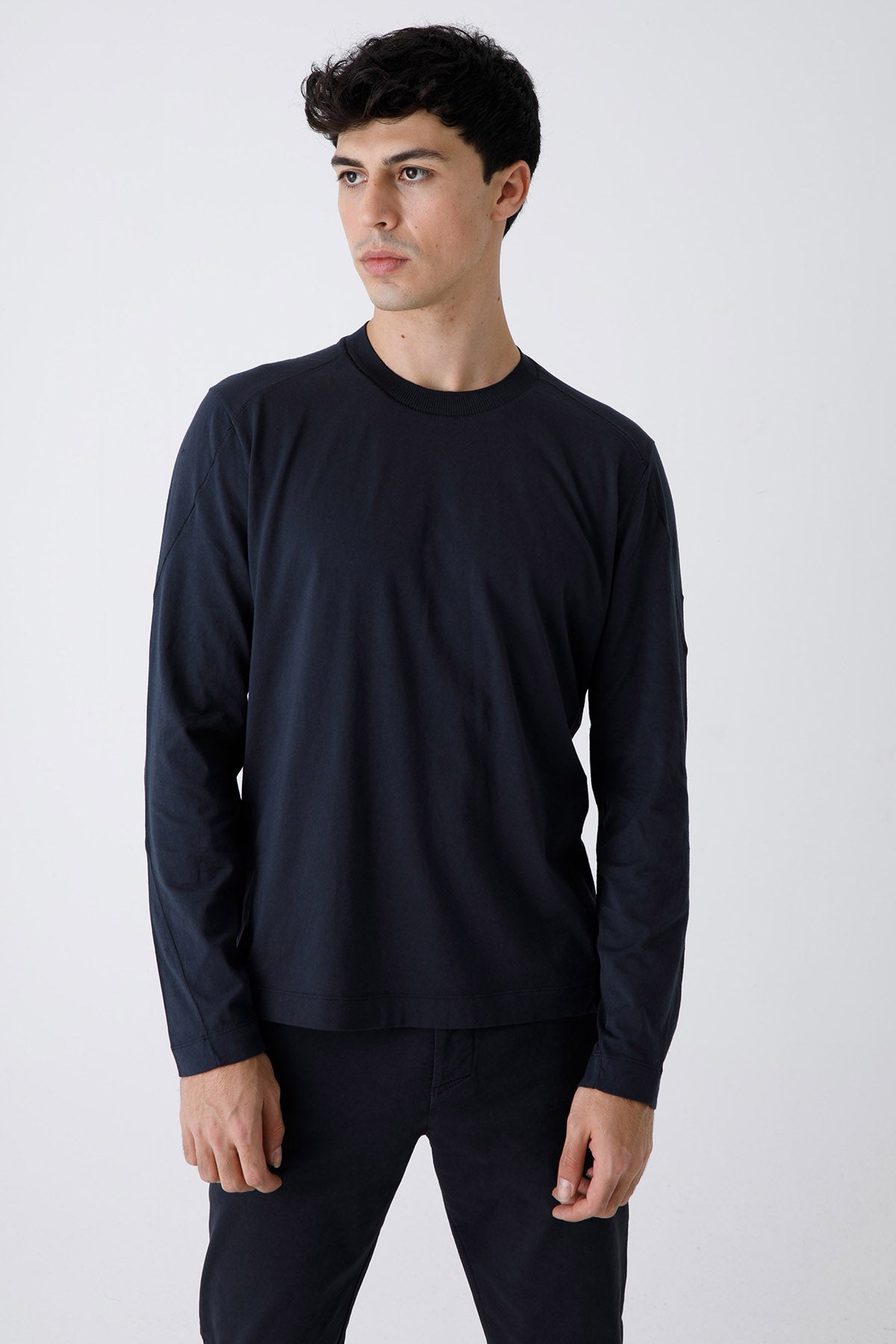 Transit Yuvarlak Yaka Uzun Kollu T-shirt-Libas Trendy Fashion Store