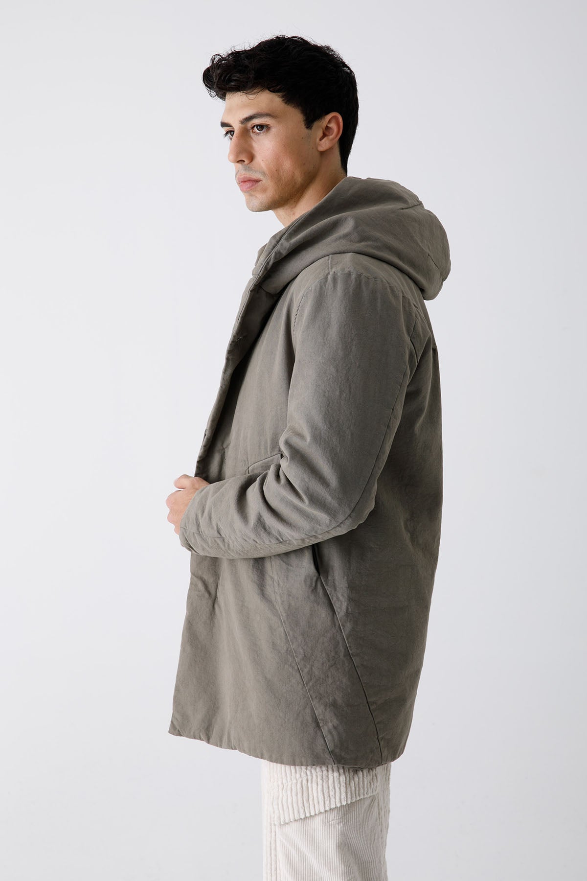 Transit Dolgulu Kapüşonlu Kaban-Libas Trendy Fashion Store