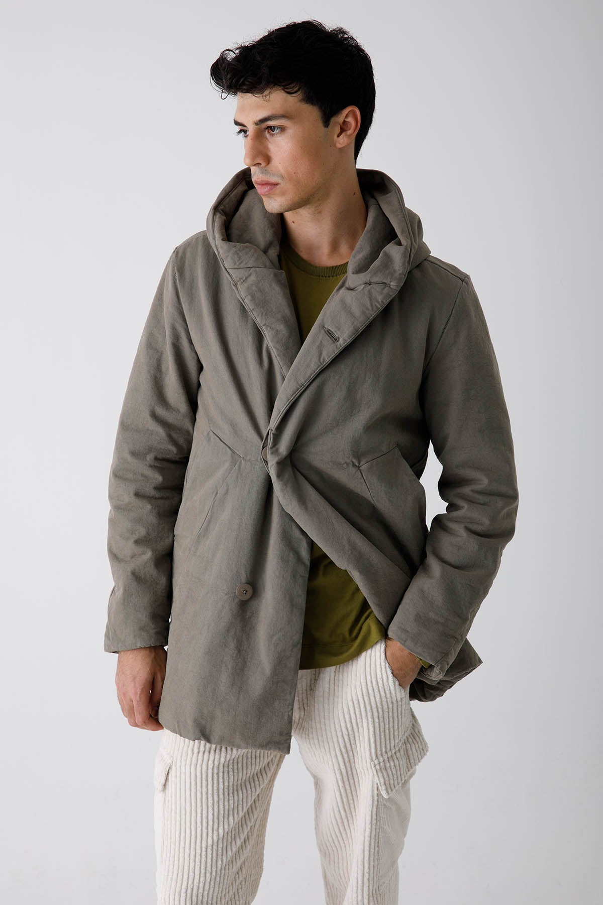 Transit Dolgulu Kapüşonlu Kaban-Libas Trendy Fashion Store