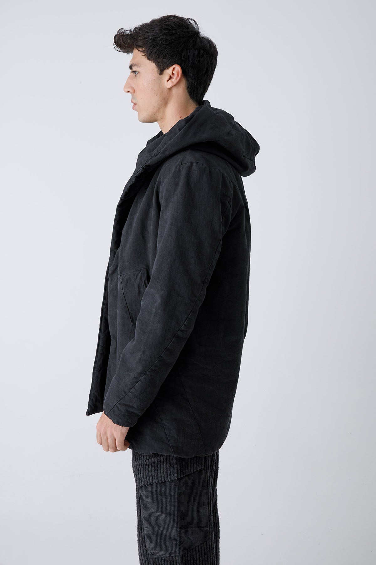 Transit Dolgulu Kapüşonlu Kaban-Libas Trendy Fashion Store