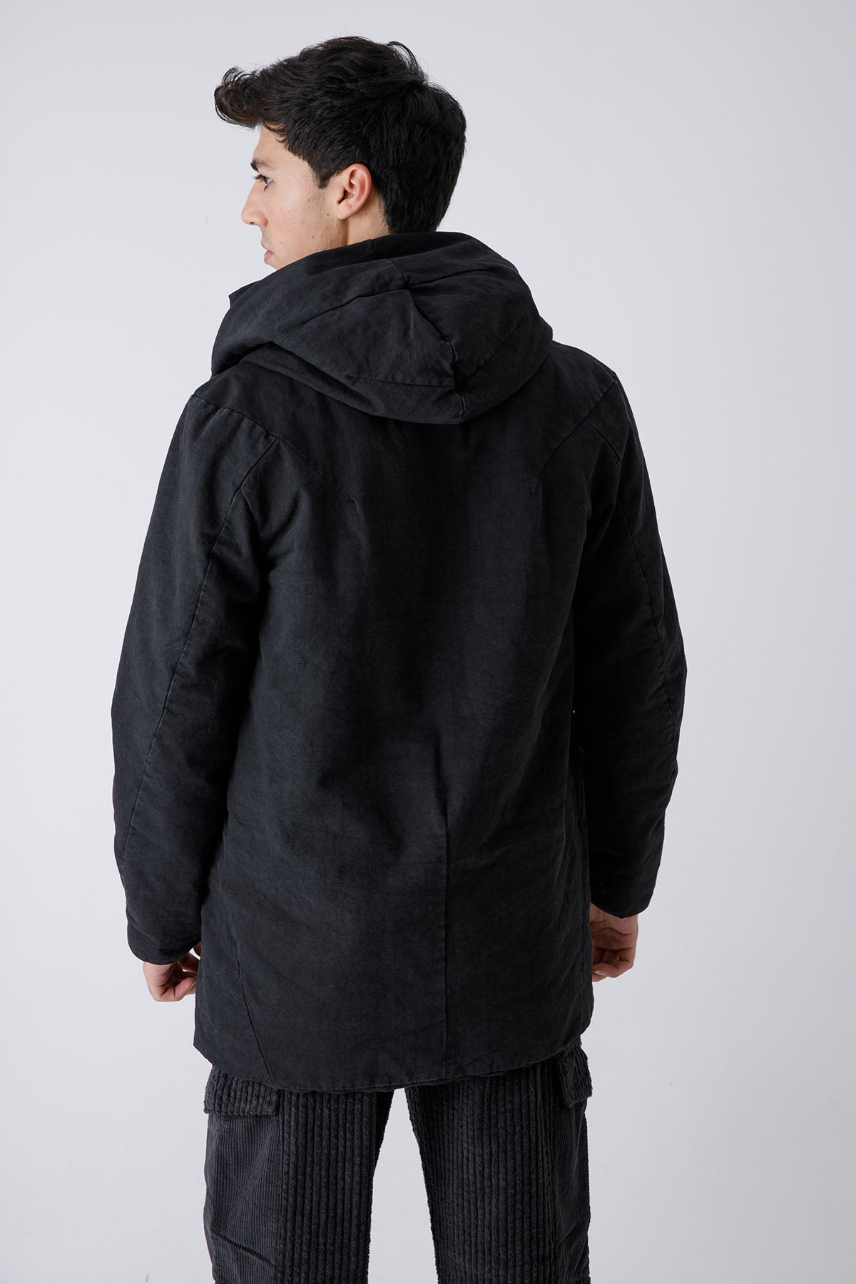 Transit Dolgulu Kapüşonlu Kaban-Libas Trendy Fashion Store